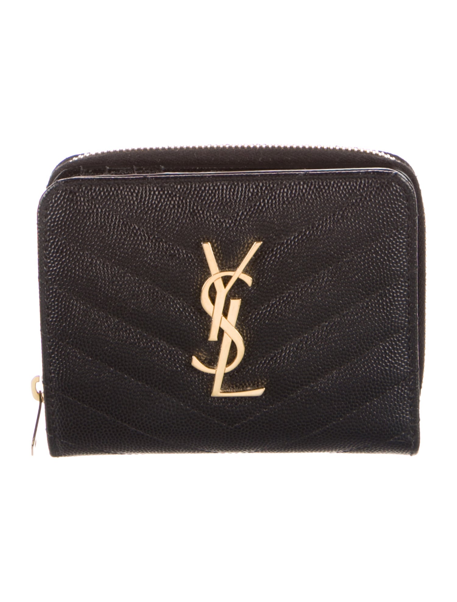 Saint Laurent 2024 Leather Compact Wallet