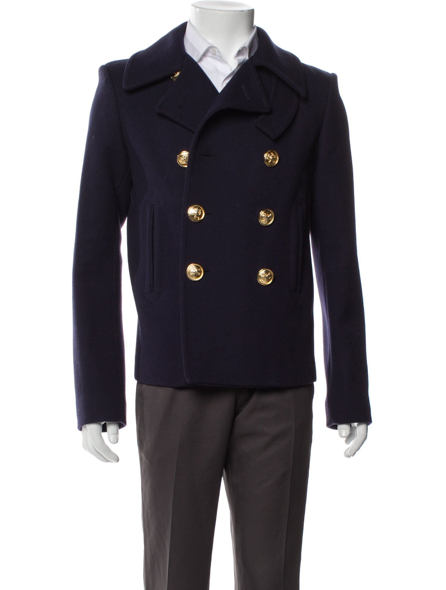 Saint Laurent 2016 Virgin Wool Peacoat