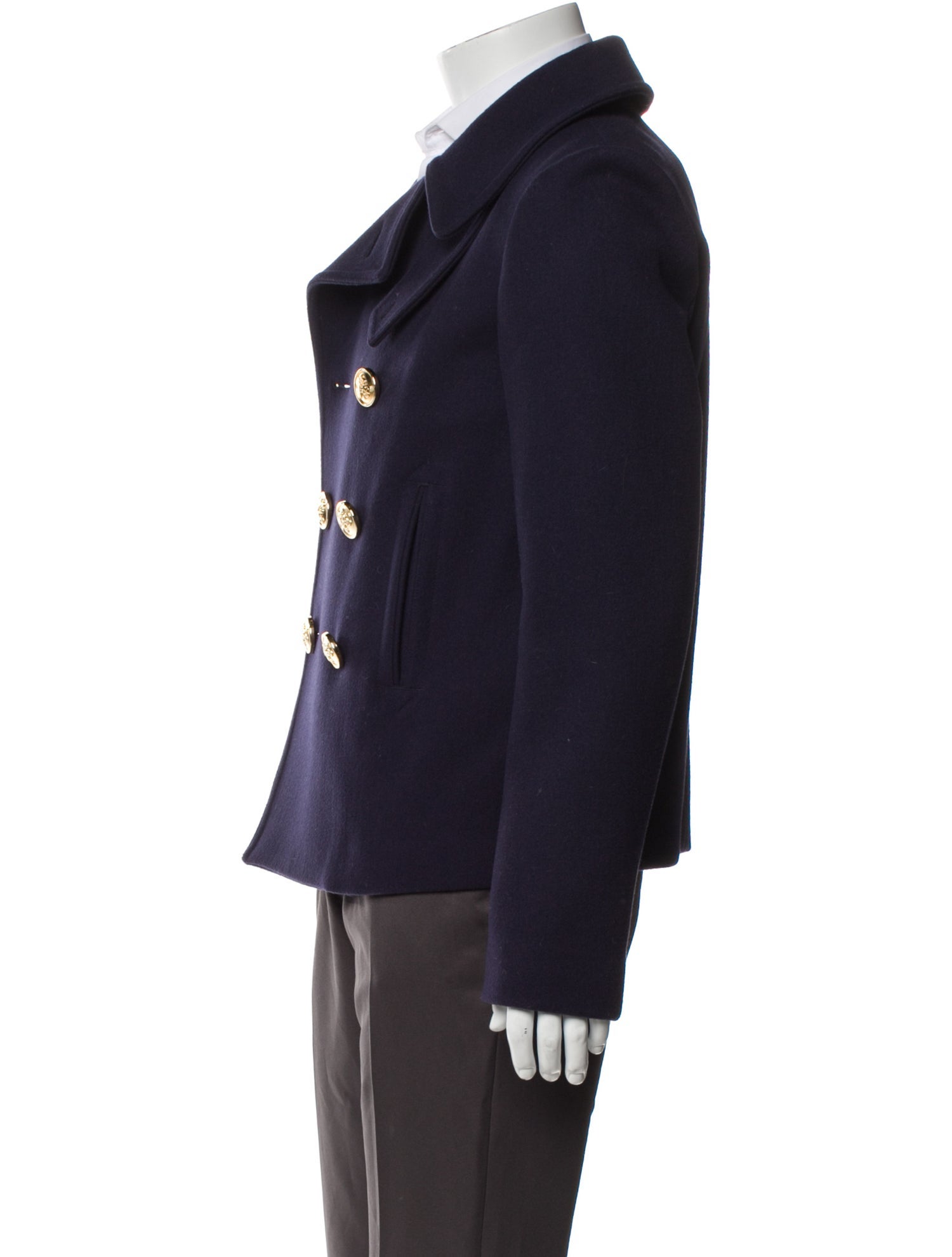 Saint Laurent 2016 Virgin Wool Peacoat