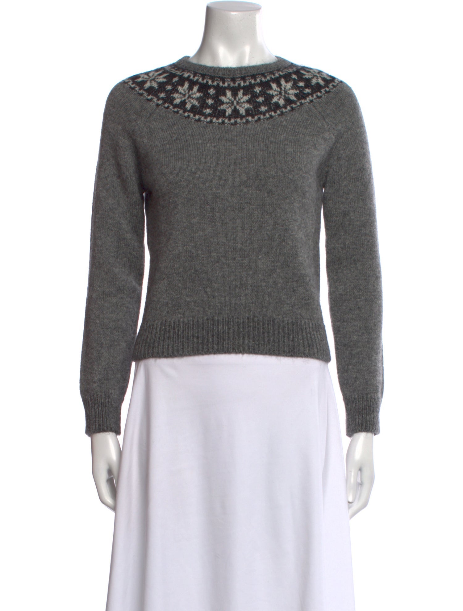 Saint Laurent Mohair Scoop Neck Sweater