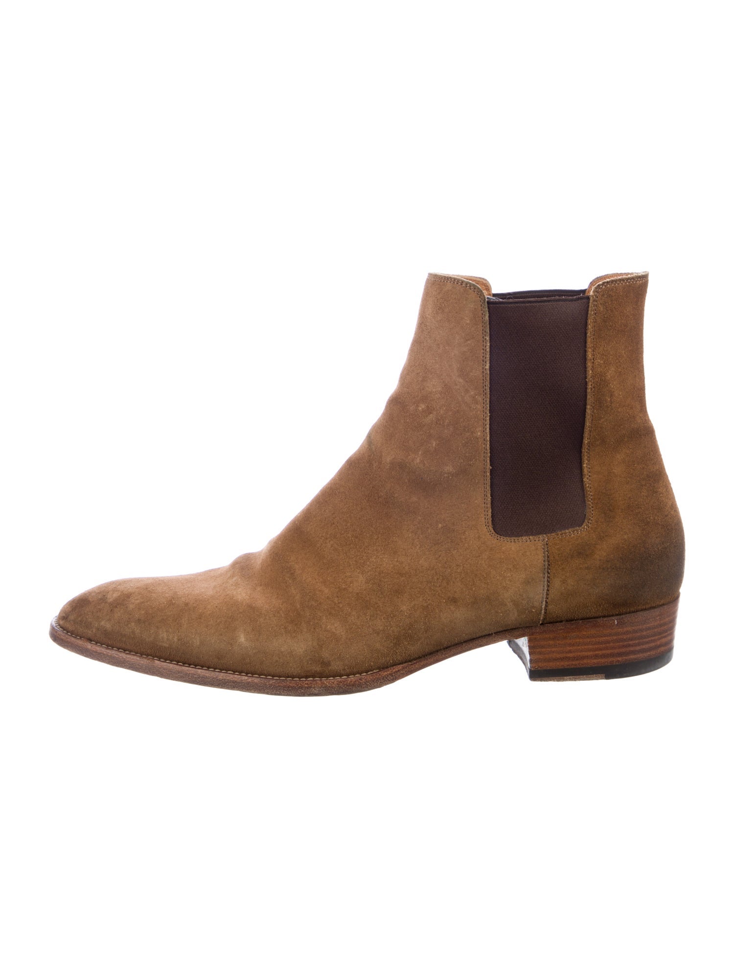 Saint Laurent Suede Chelsea Boots