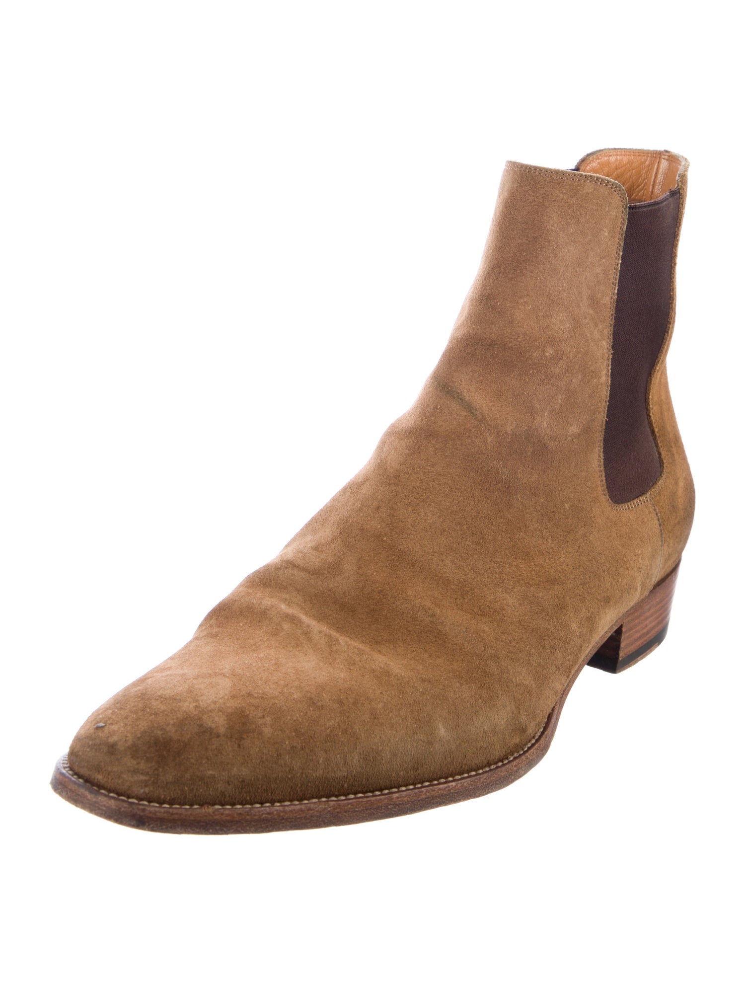 Saint Laurent Suede Chelsea Boots