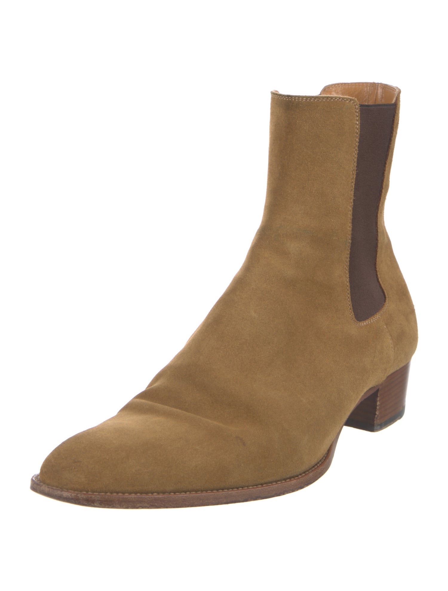 Saint Laurent Suede Chelsea Boots