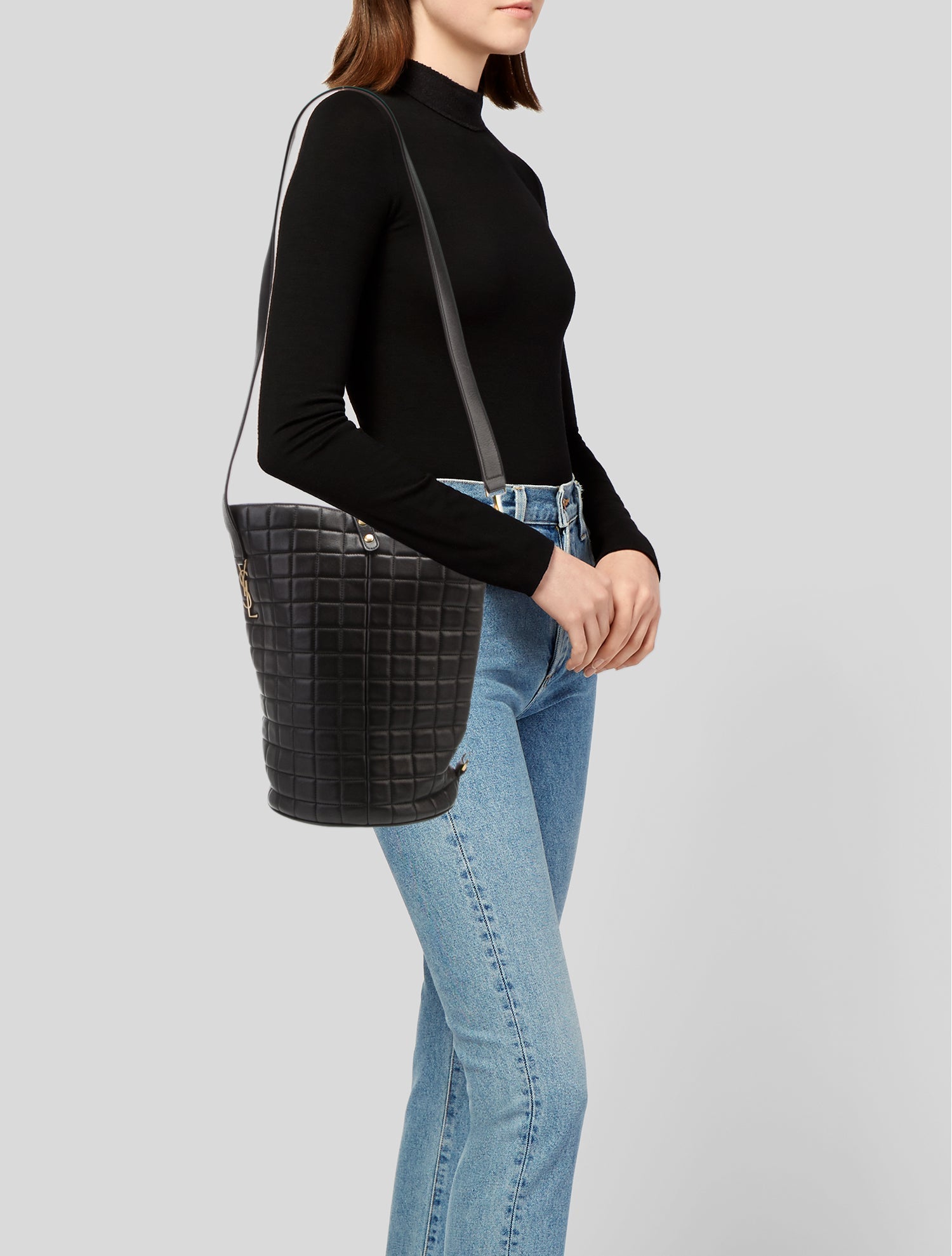 Saint Laurent Lambskin Cecile 2023