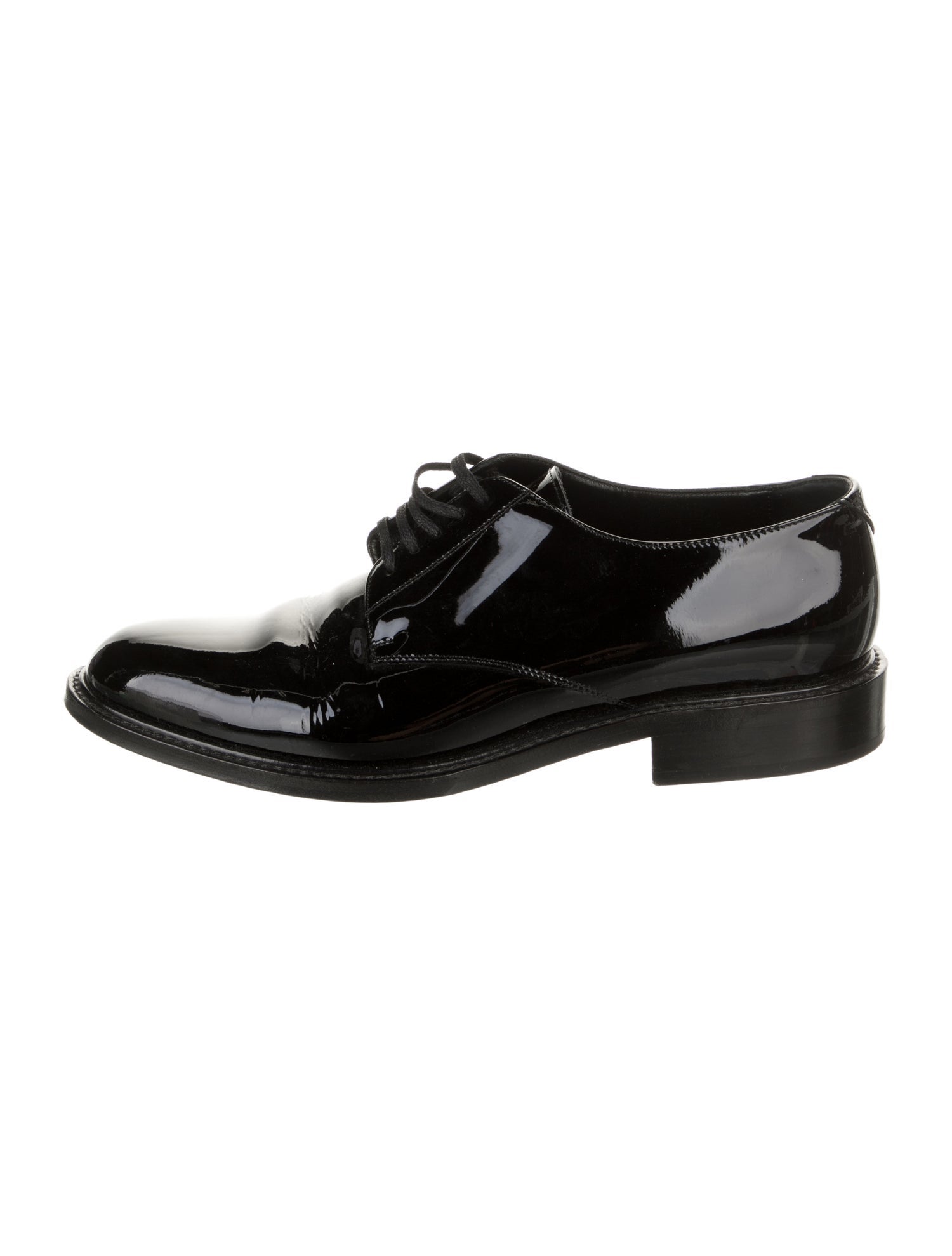 Saint Laurent Patent Leather Derby Shoes