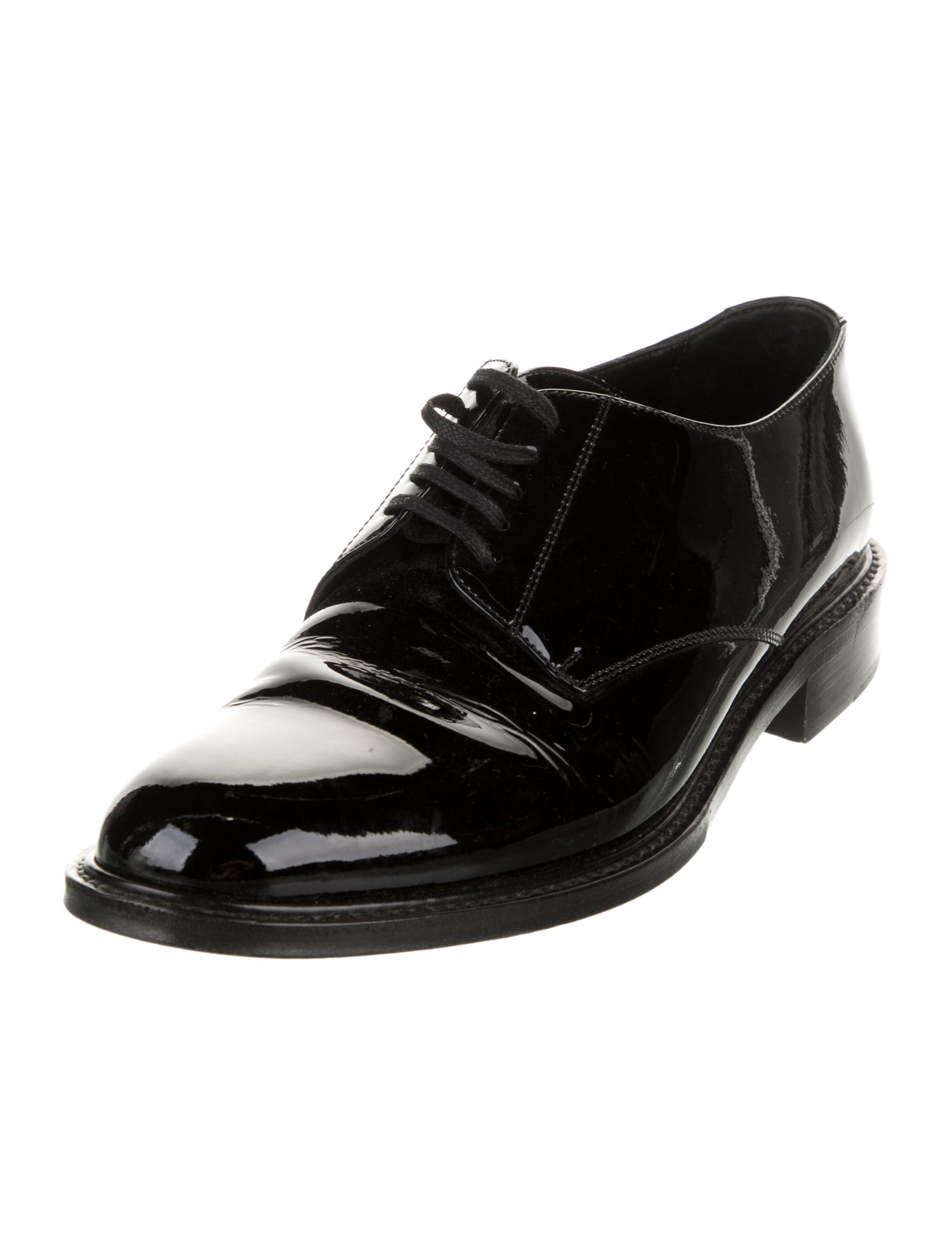 Saint Laurent Patent Leather Derby Shoes