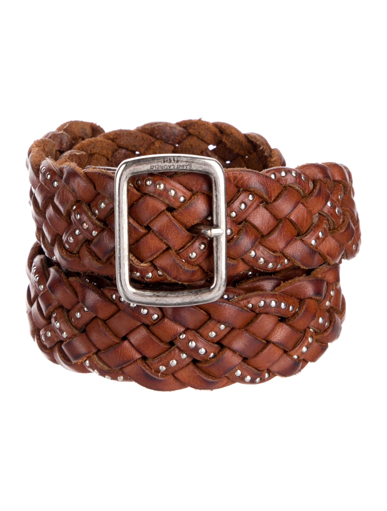 Saint Laurent Skinny Leather Belt