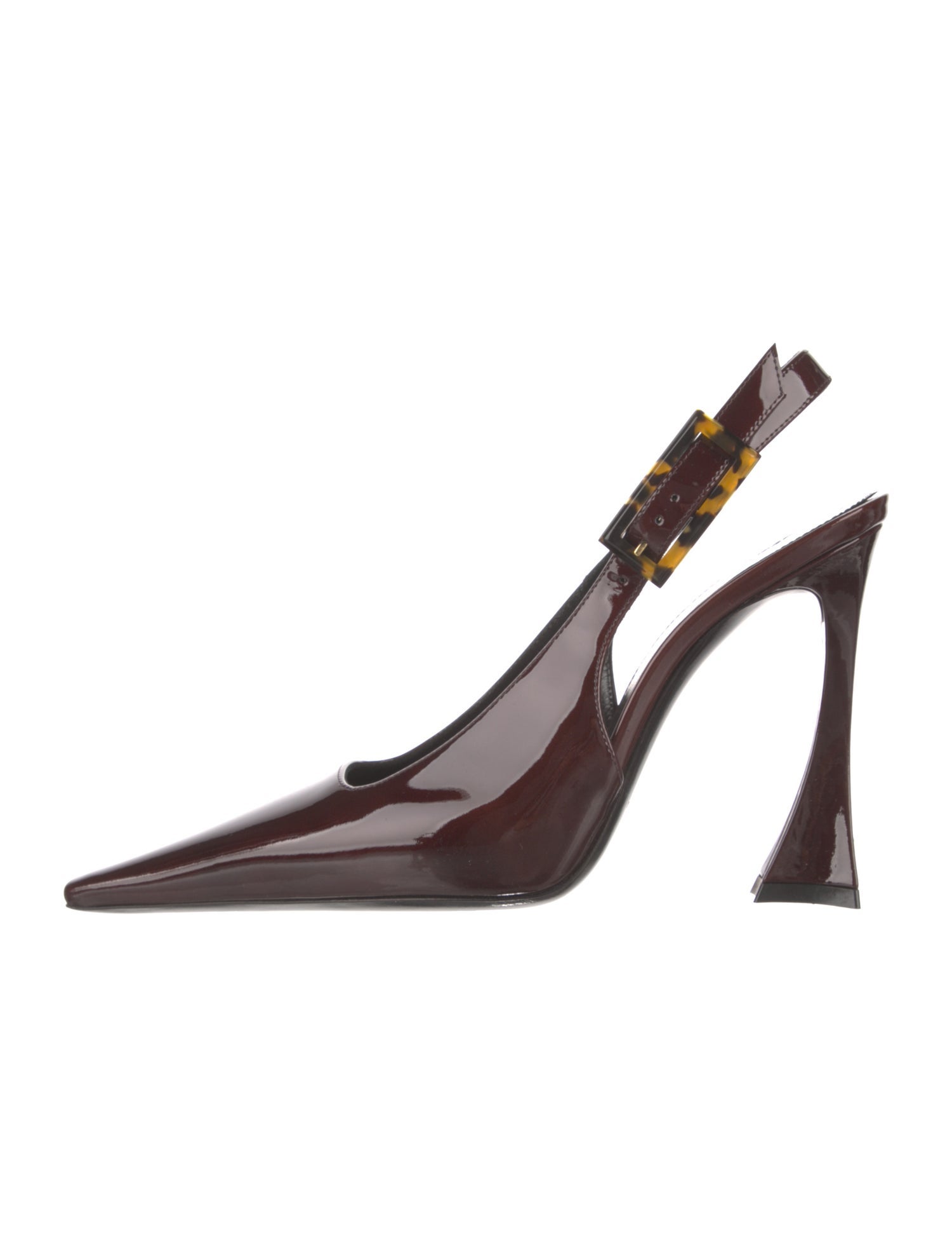 Saint Laurent Patent Leather Slingback Pumps