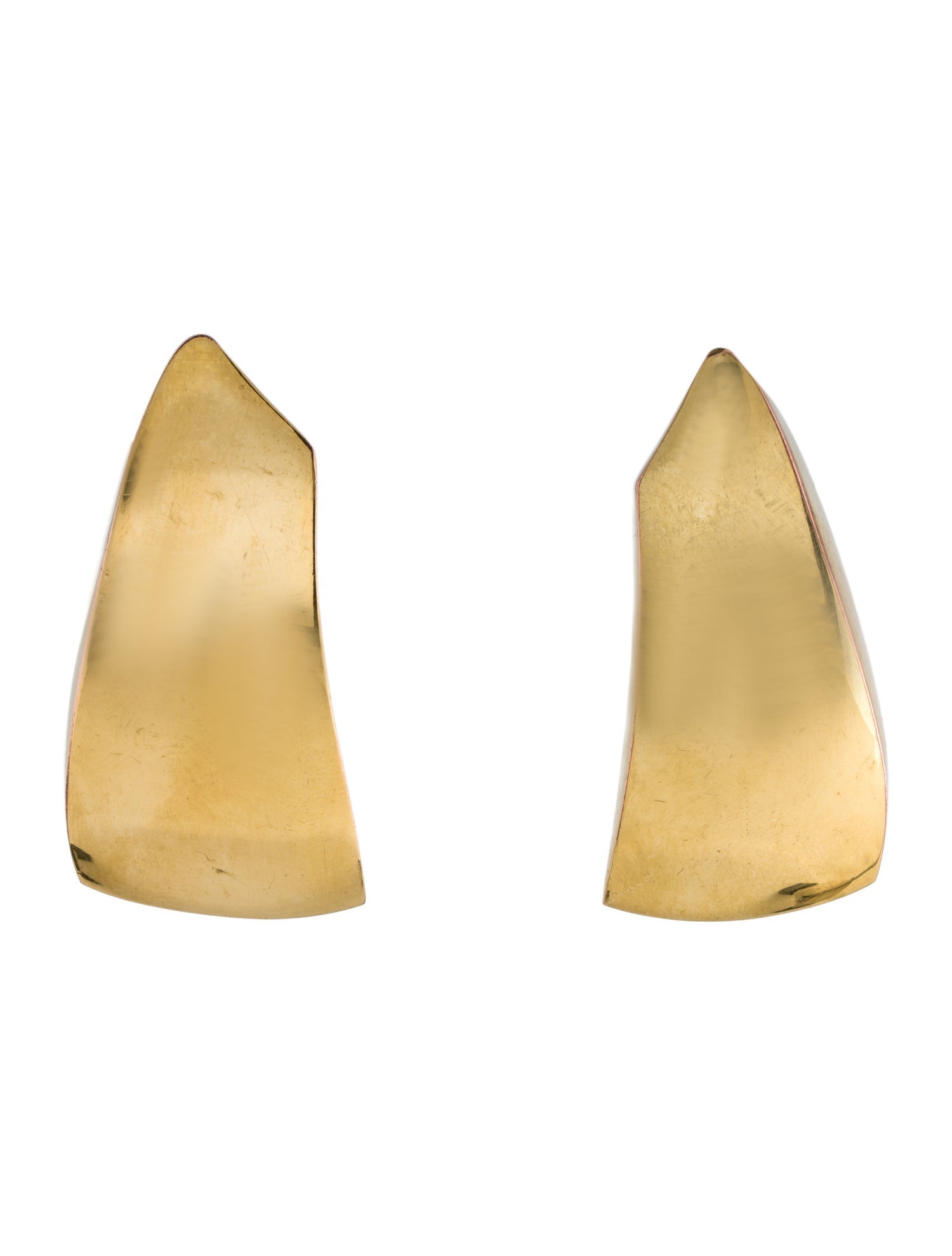 Saint Laurent Comet Sculpted Clip-On Drop Earrings