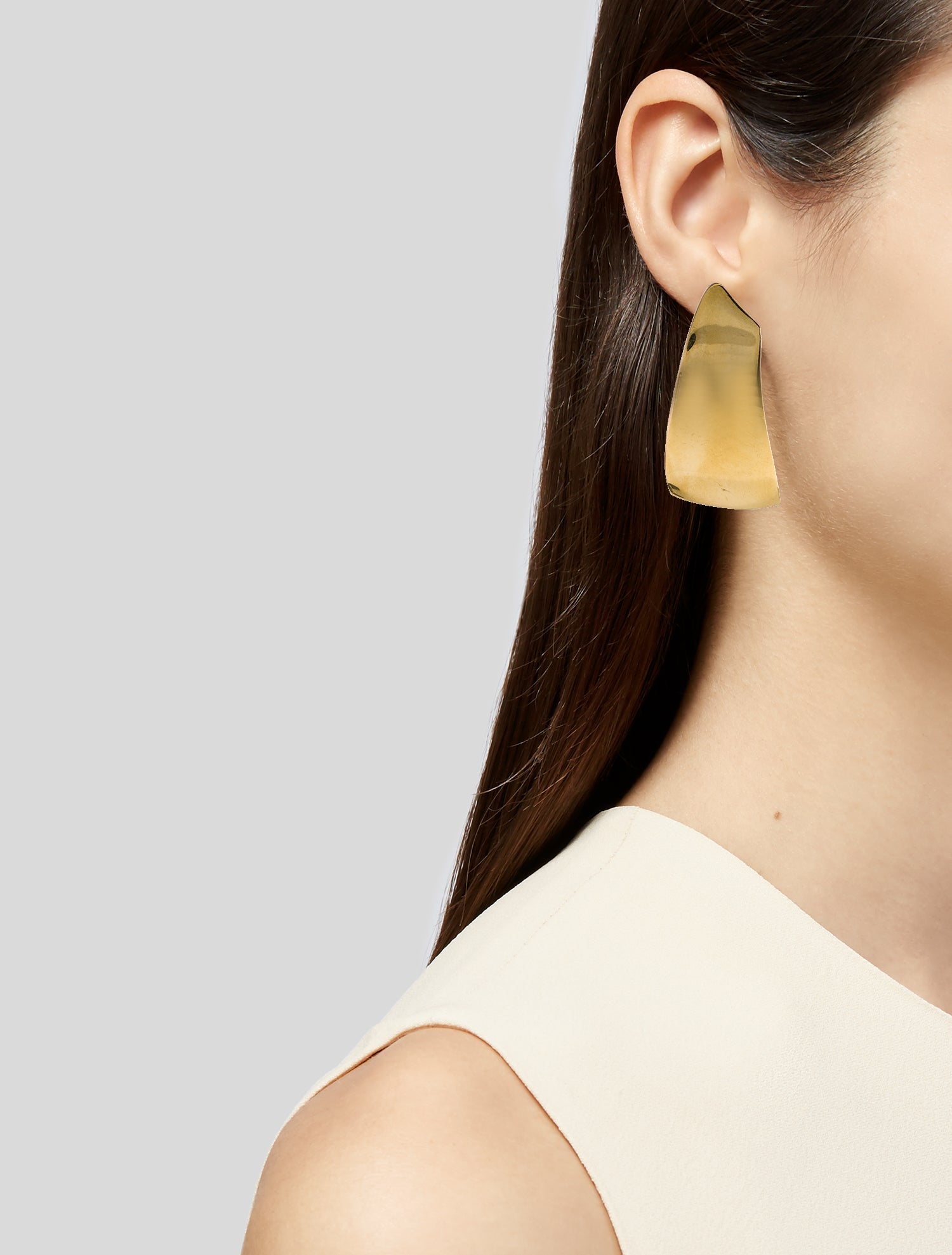 Saint Laurent Comet Sculpted Clip-On Drop Earrings