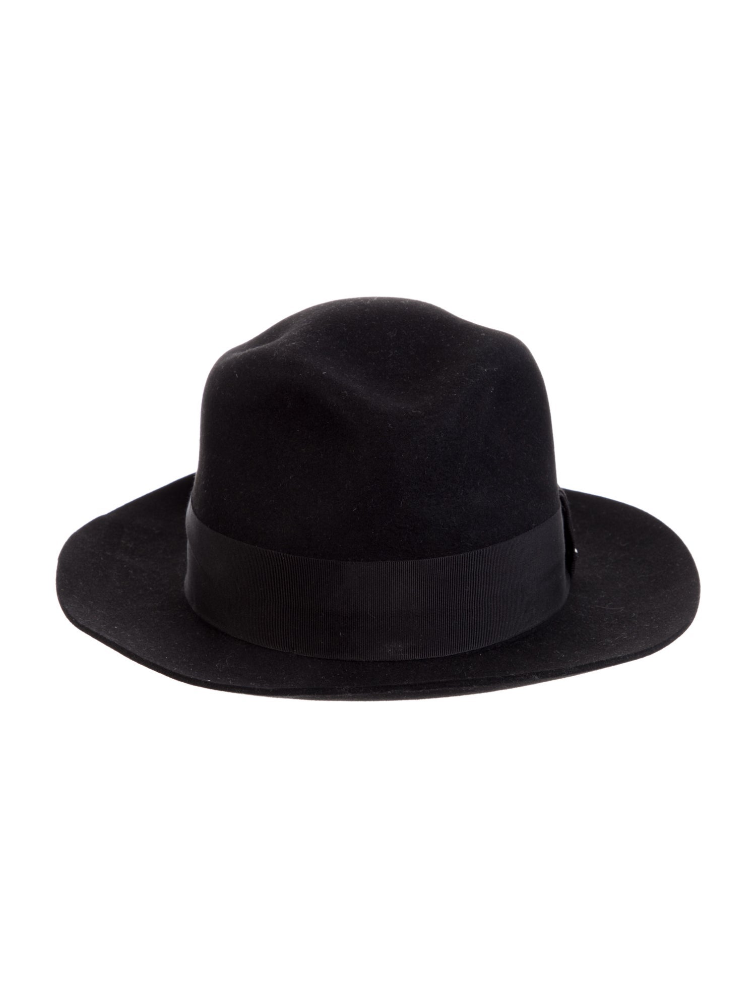 Saint Laurent Rabbit Felt Fedora w/Tags