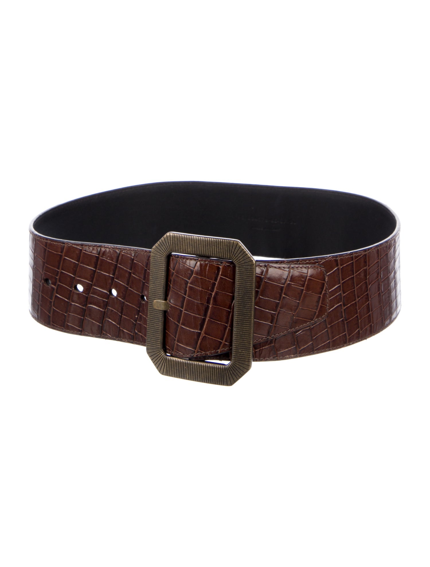 Saint Laurent Wide Leather Belt