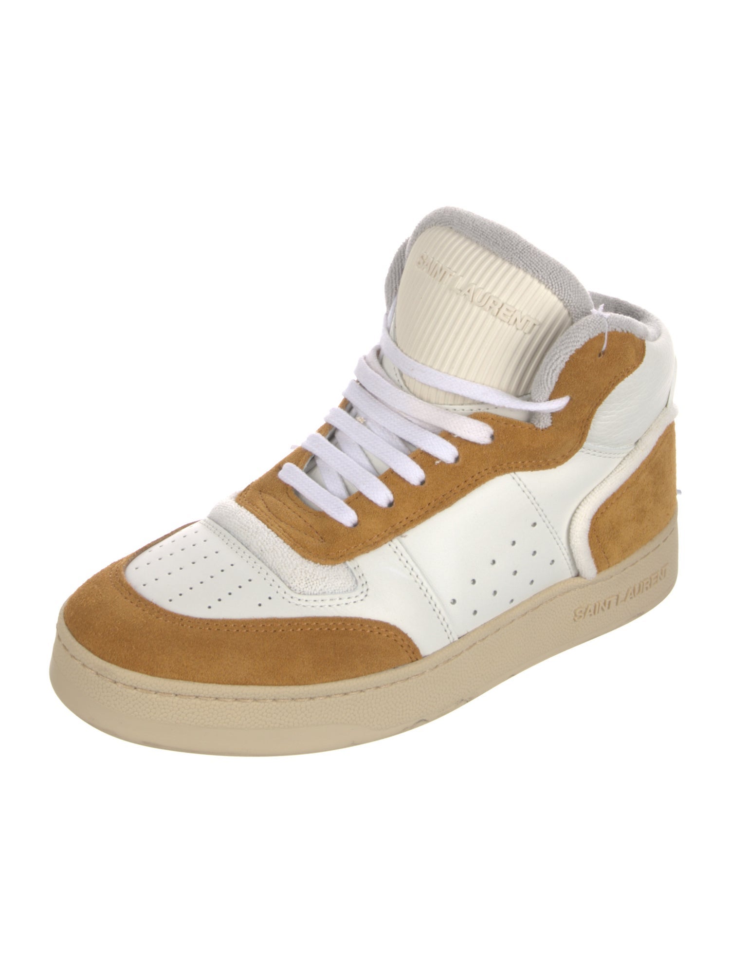 Saint Laurent Colorblock Pattern Sneakers