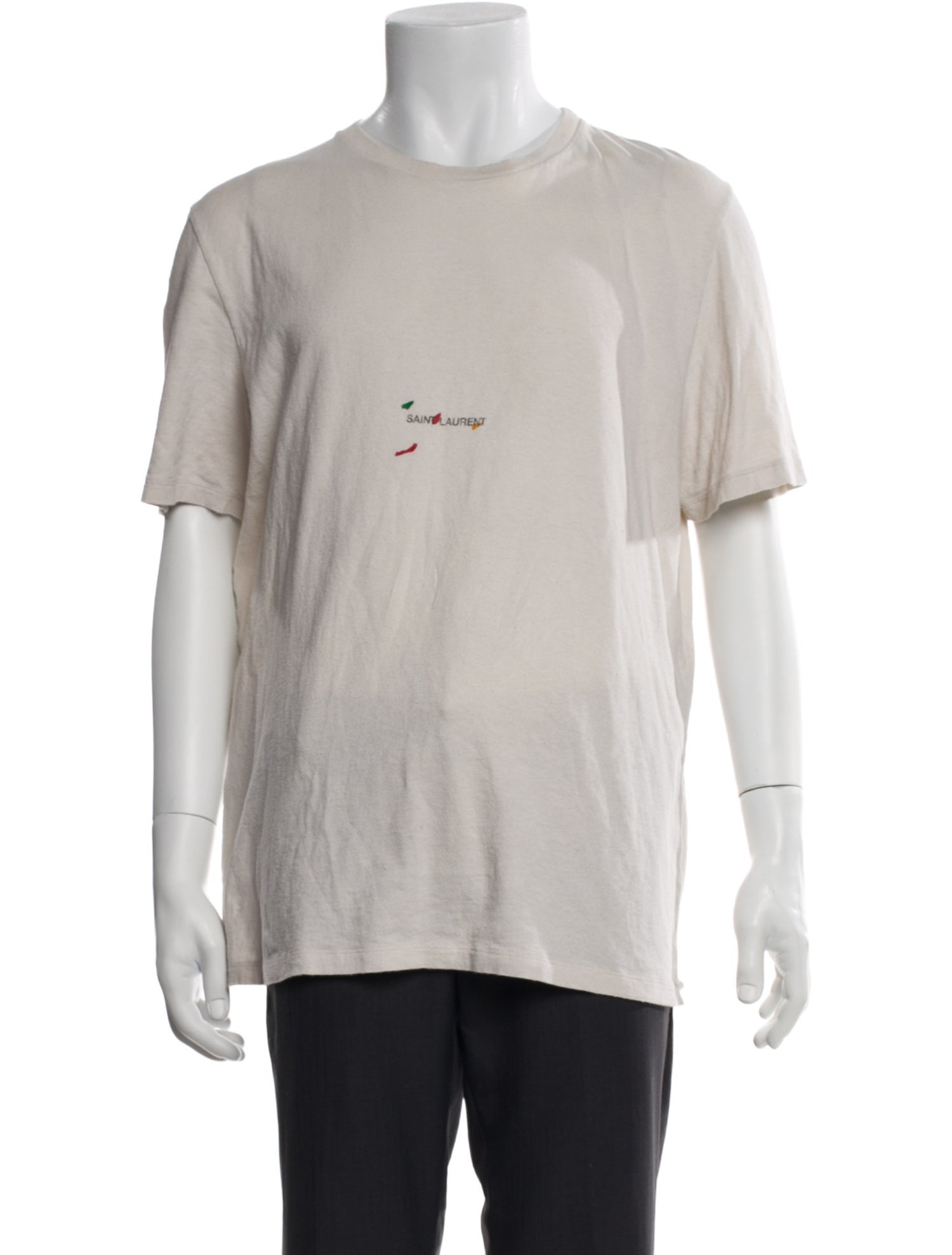 Saint Laurent Graphic Print Crew Neck T-Shirt