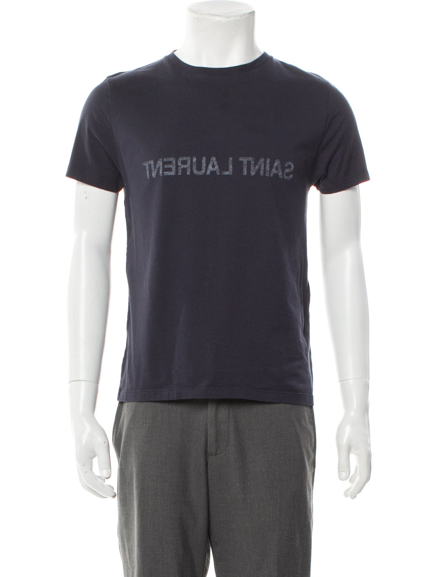 Saint Laurent Graphic Print Crew Neck T-Shirt