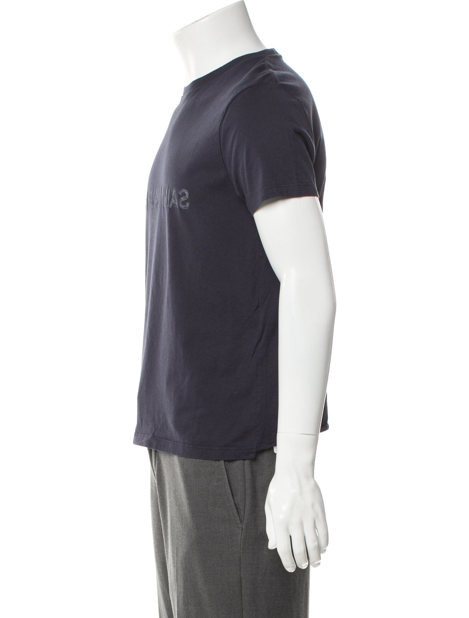 Saint Laurent Graphic Print Crew Neck T-Shirt