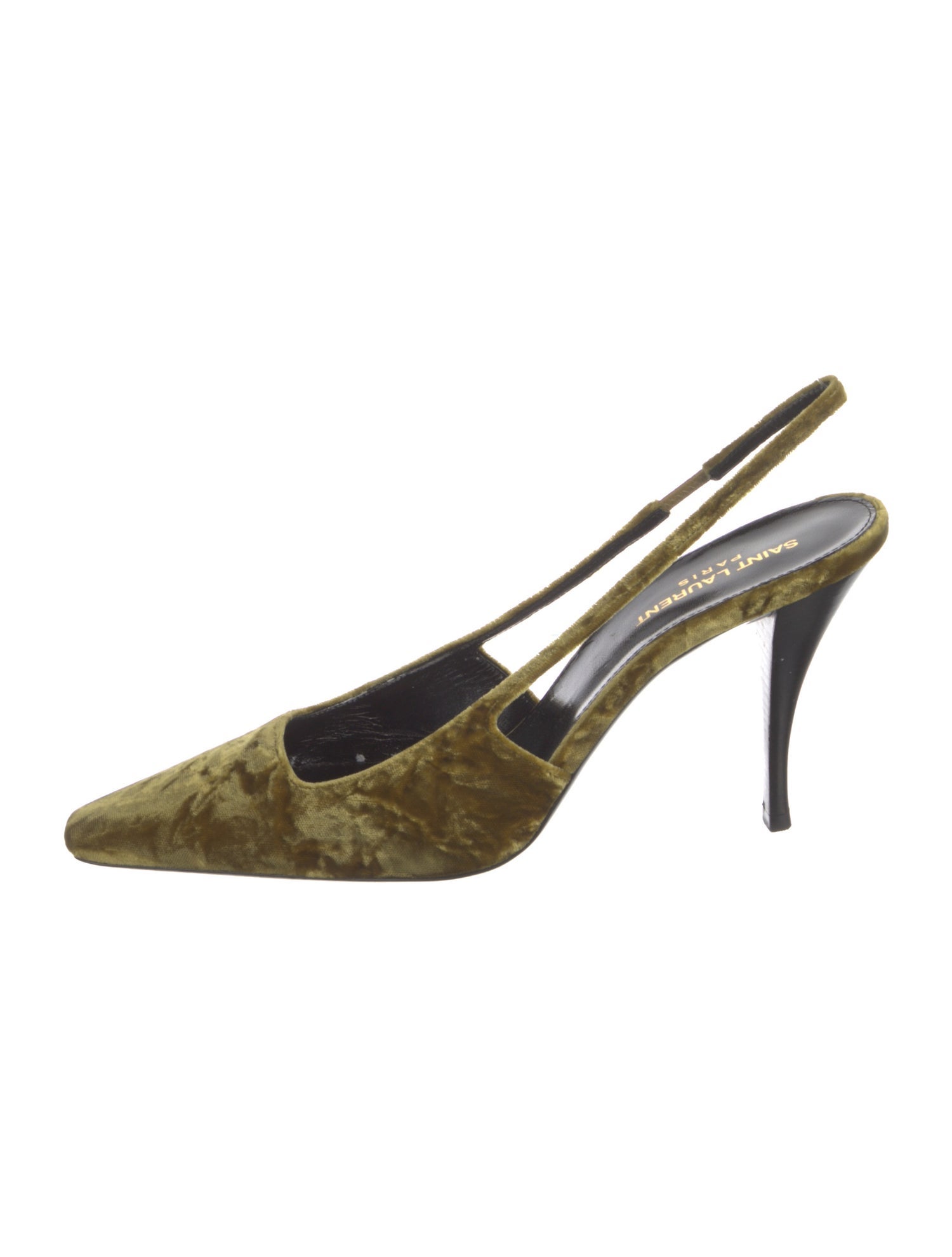 Saint Laurent Velvet Slingback Pumps