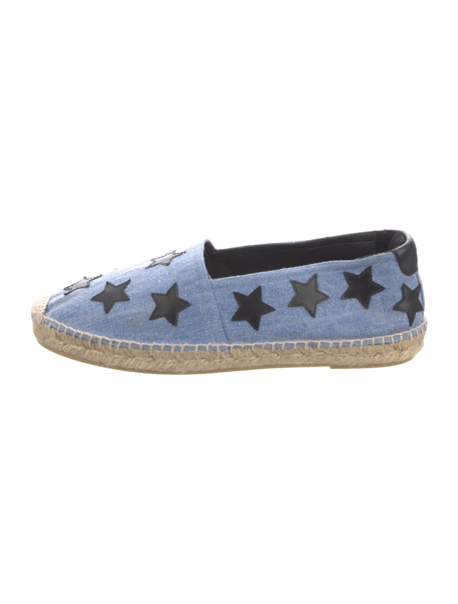 Saint Laurent Denim Patterned Espadrilles