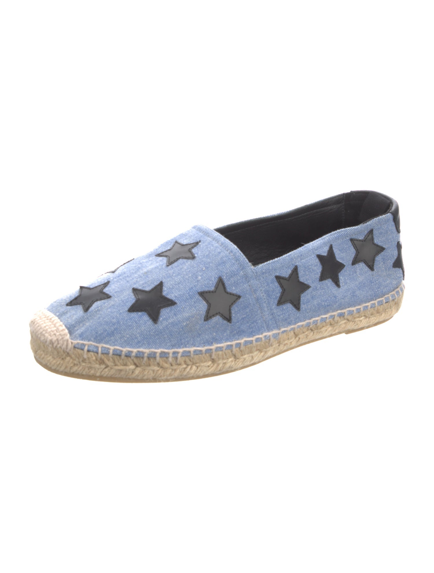 Saint Laurent Denim Patterned Espadrilles