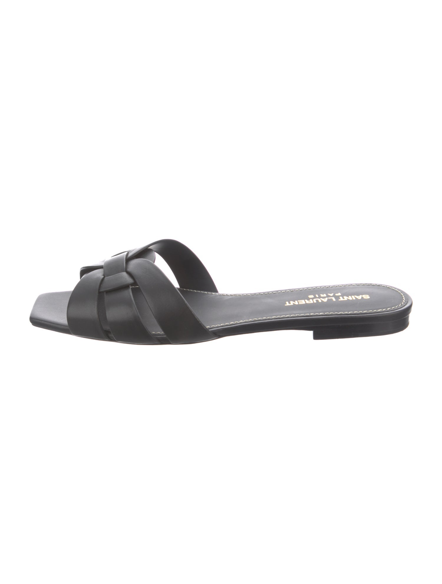 Saint Laurent Leather Slides