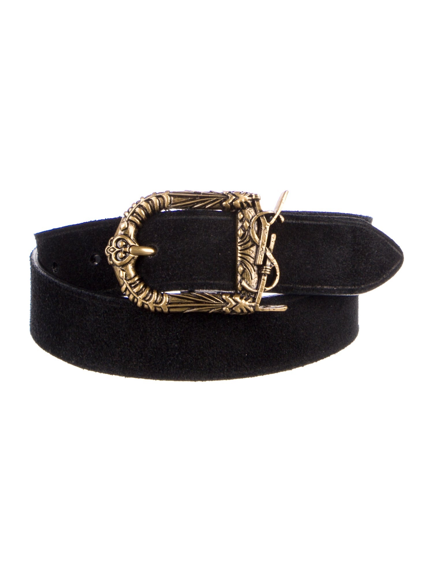 Saint Laurent Suede Belt