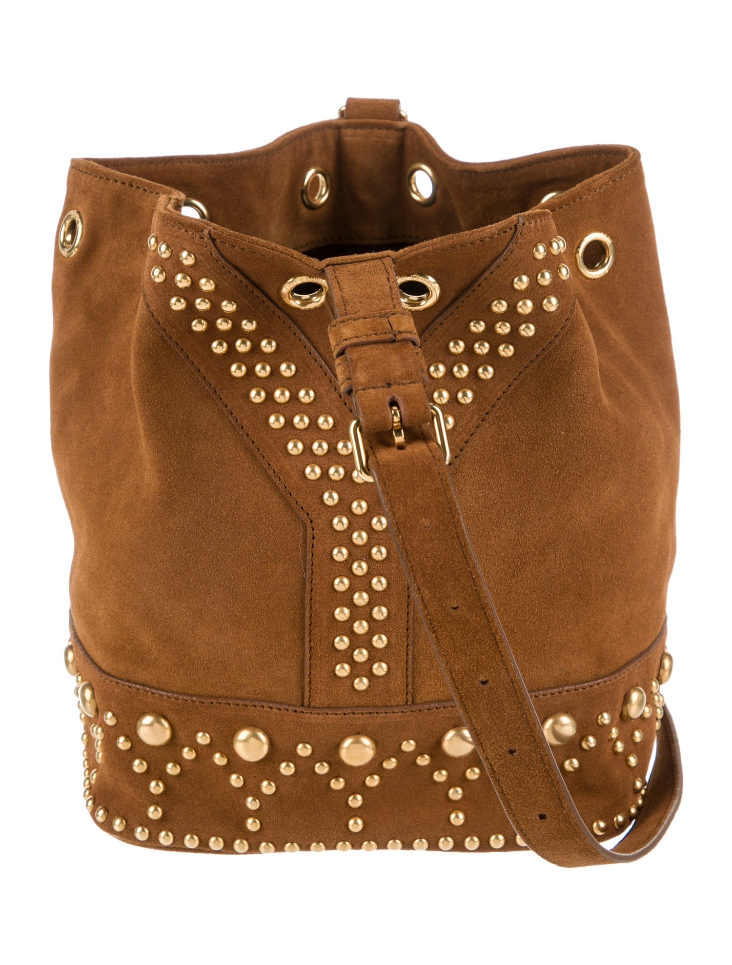 Saint Laurent Suede Bucket Bag