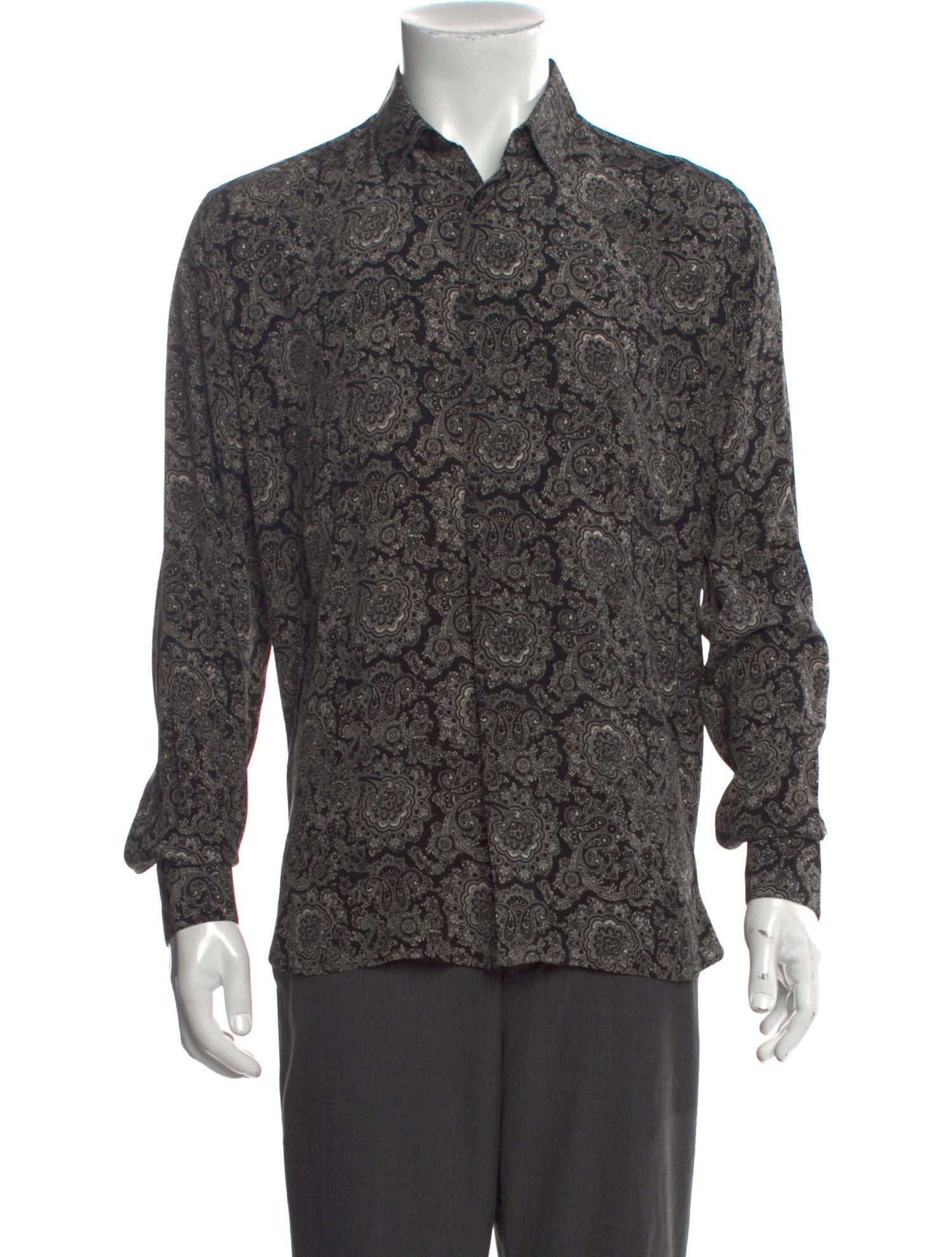 Saint Laurent 2018 Paisley Dress Shirt