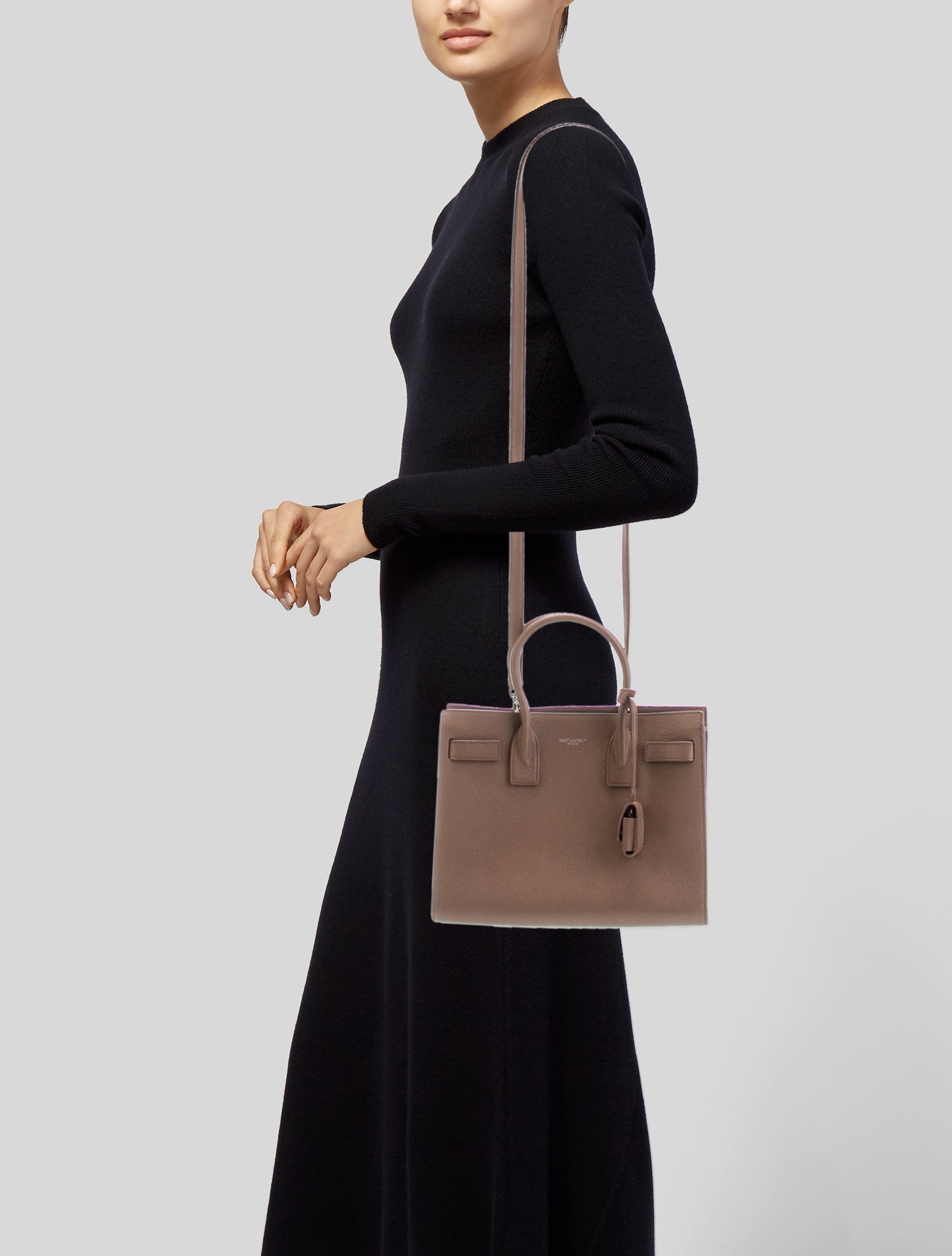 Saint Laurent Leather Sac De Jour Baby