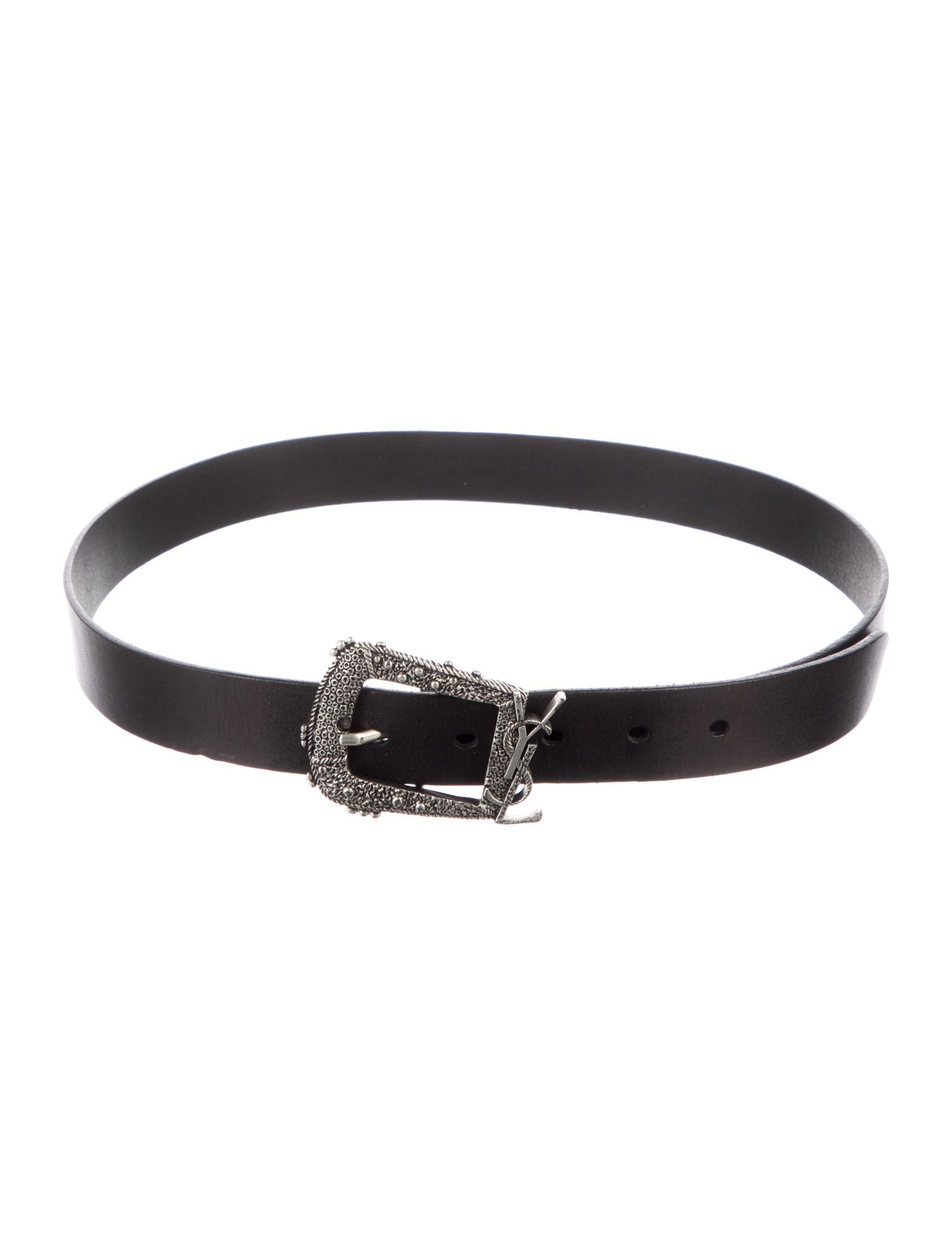 Saint Laurent Skinny Leather Belt
