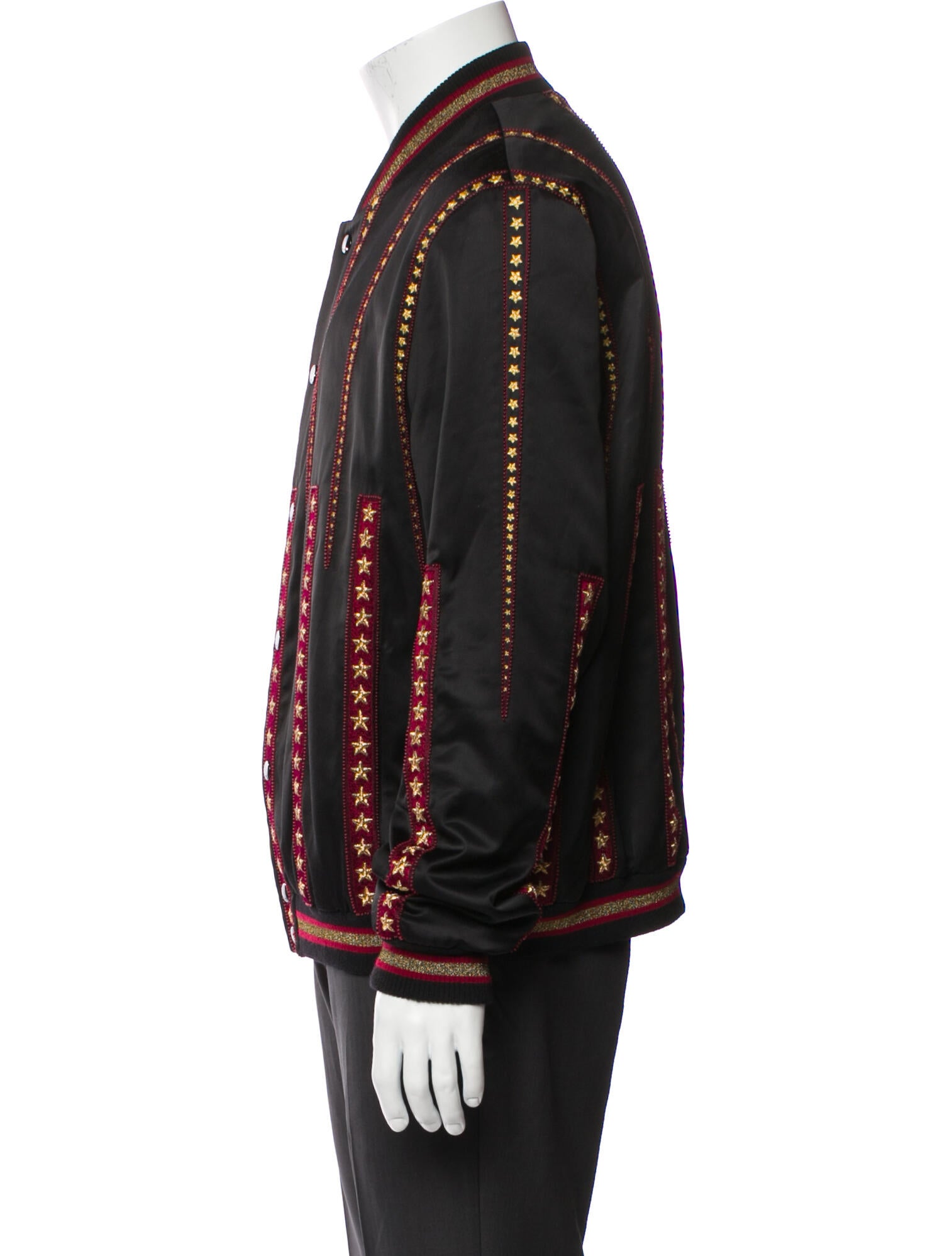 Saint Laurent 2018 Striped Bomber Jacket