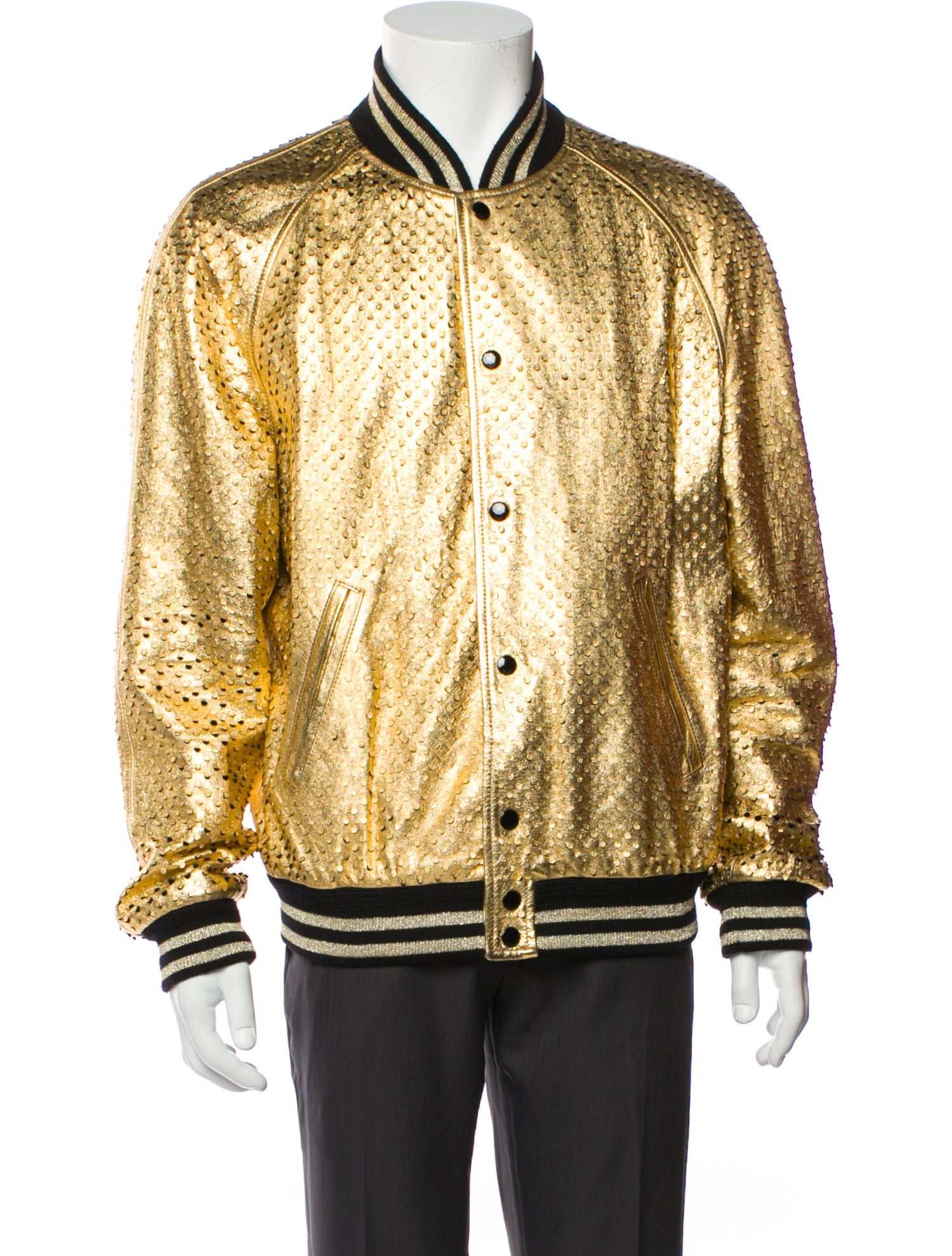 Saint Laurent 2016 Lambskin Bomber Jacket