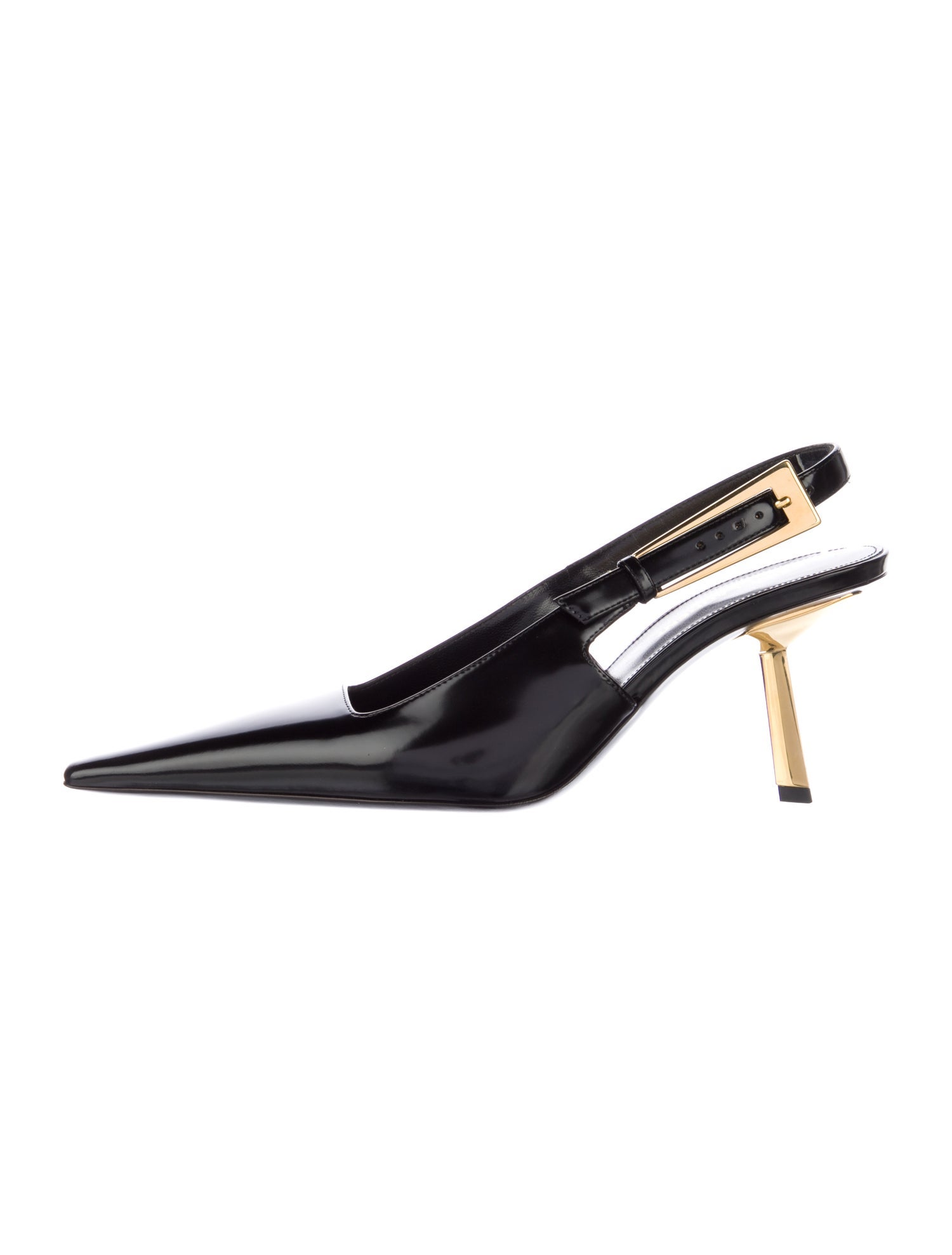 Saint Laurent Patent Leather Slingback Pumps