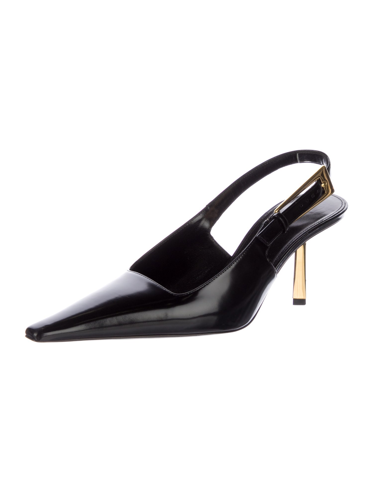 Saint Laurent Patent Leather Slingback Pumps