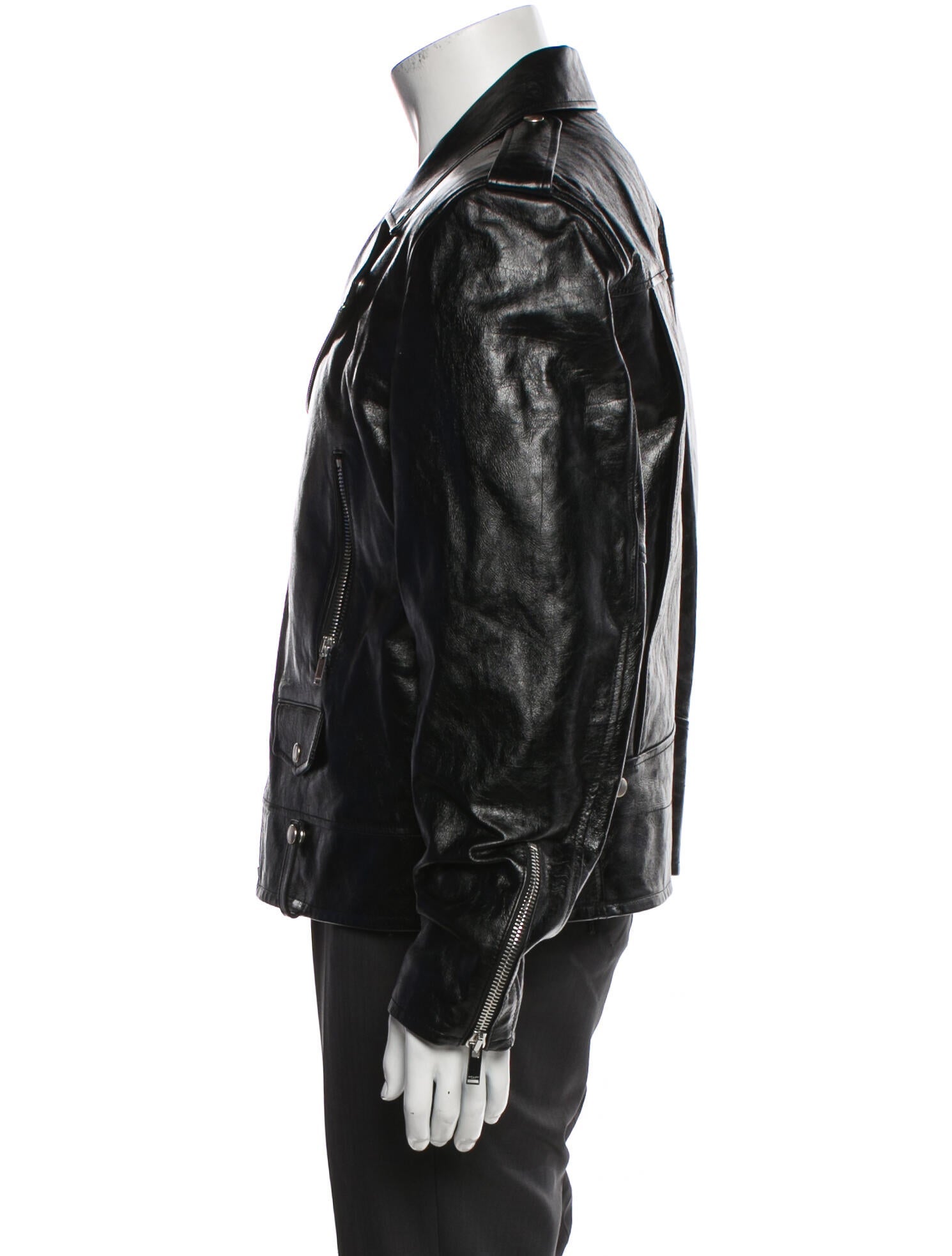 Saint Laurent 2023 Calfskin Moto Jacket w/ Tags