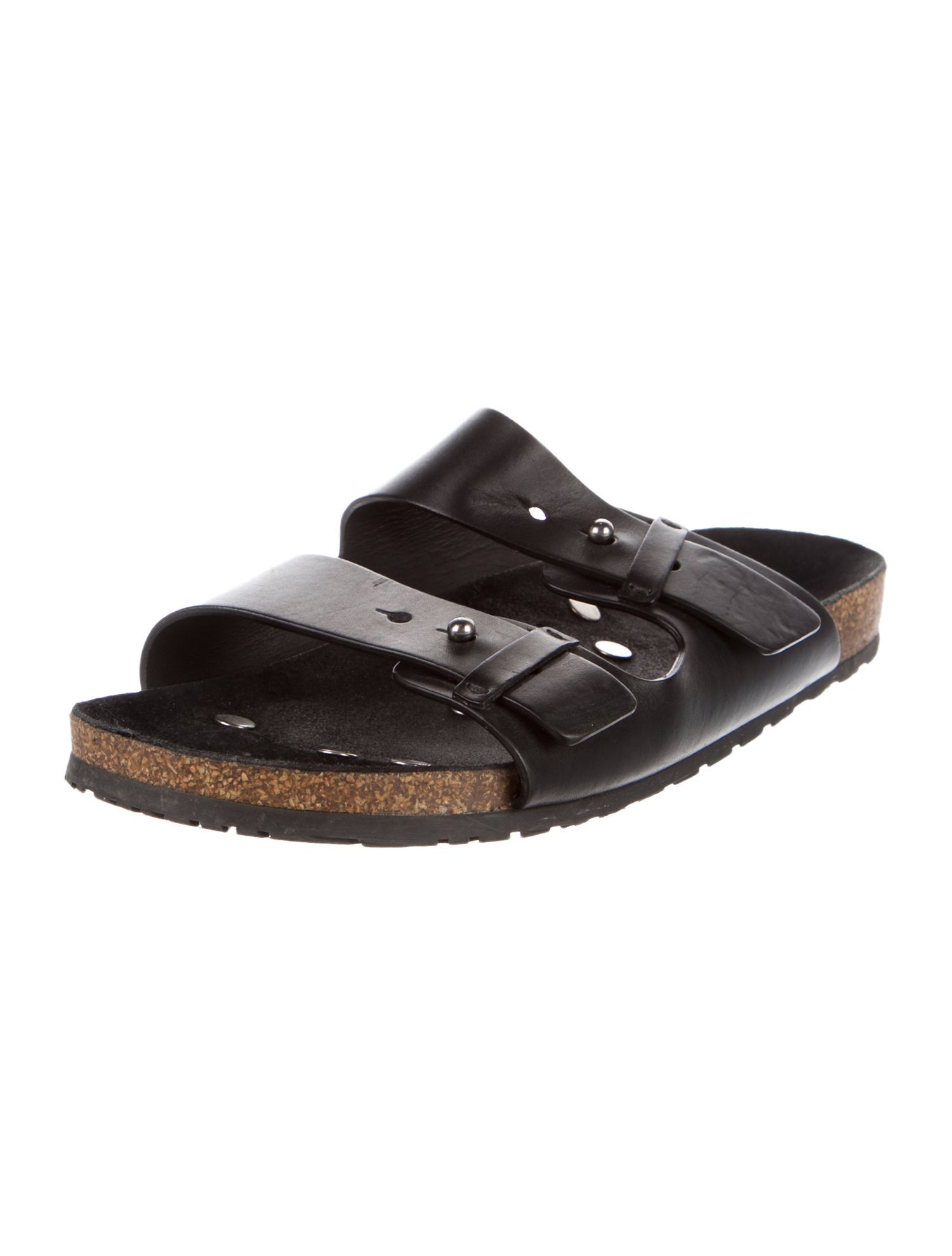 Saint Laurent Leather Slides