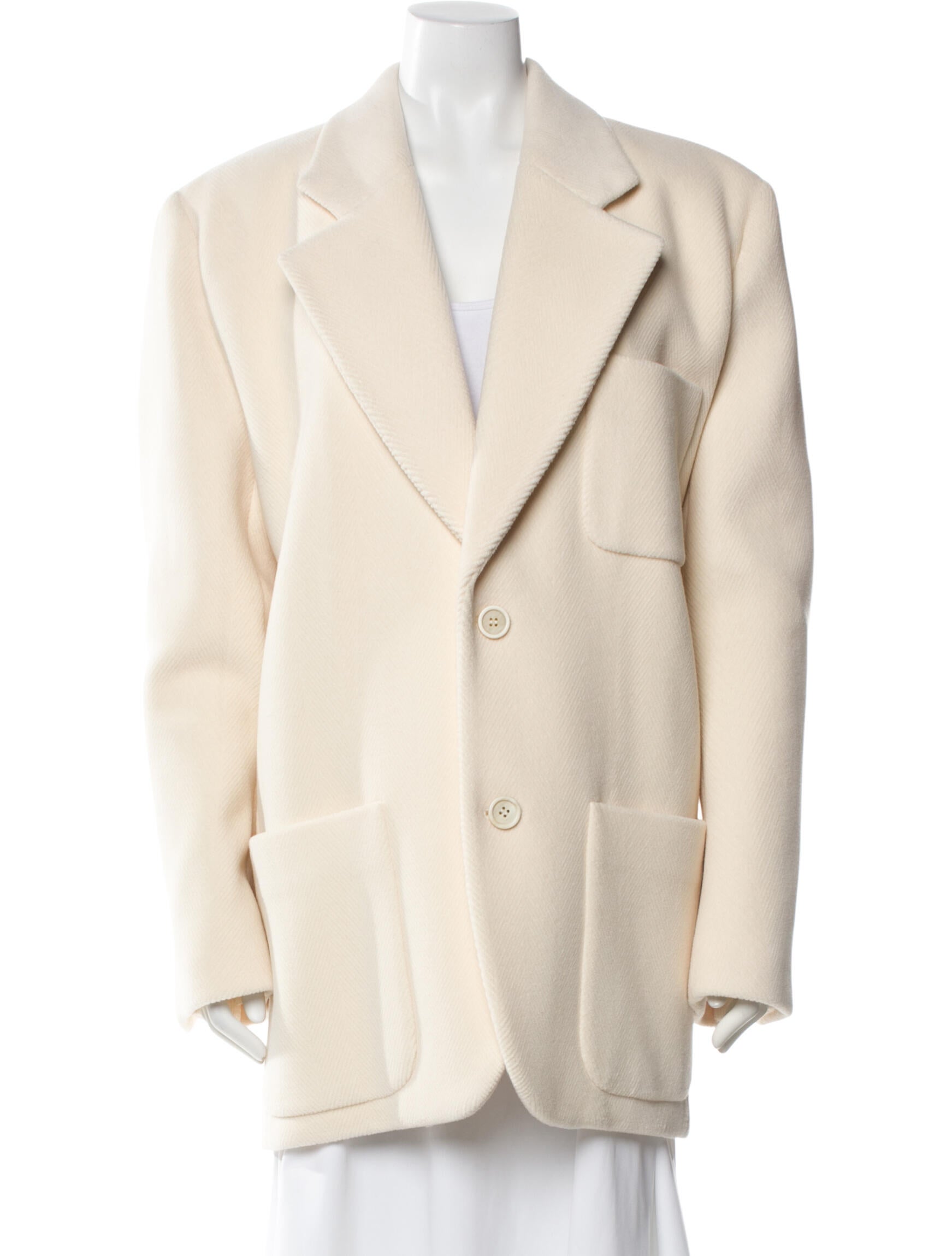 Saint Laurent 2023 Silk Faux Fur Coat