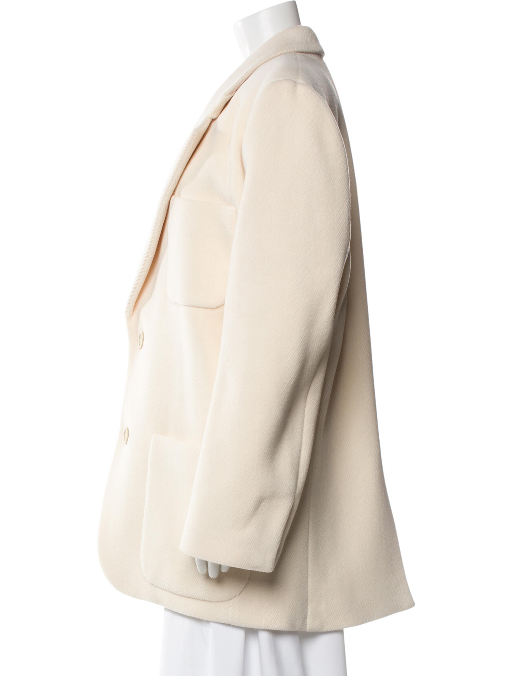 Saint Laurent 2023 Silk Faux Fur Coat