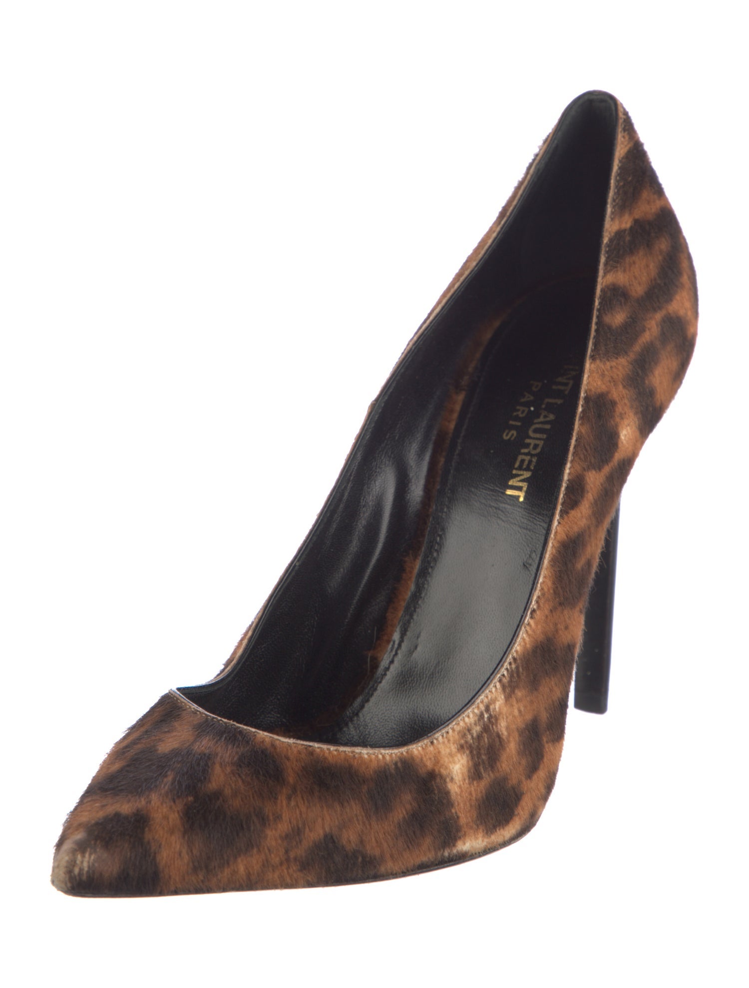 Saint Laurent Ponyhair Animal Print Pumps