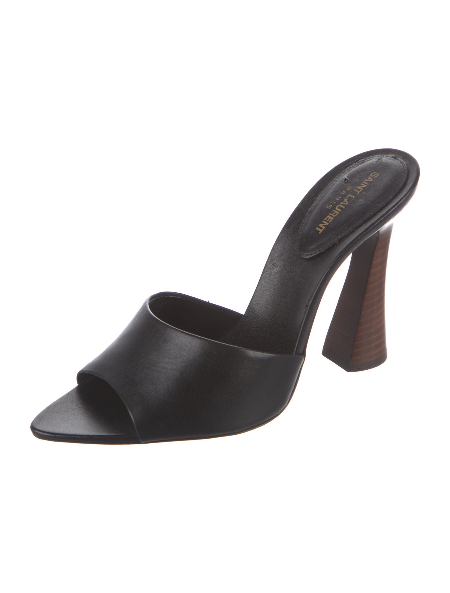 Saint Laurent Leather Slides