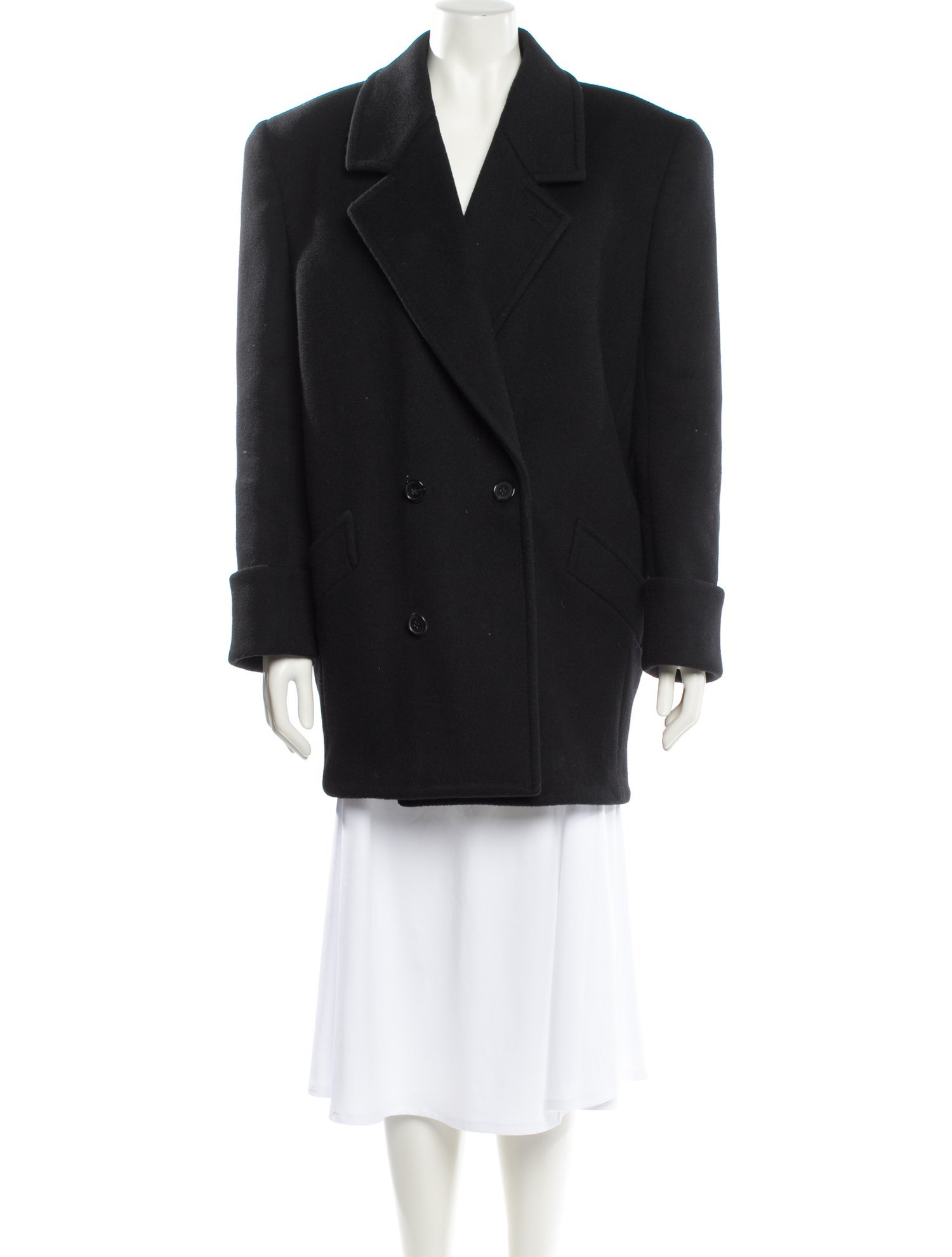 Saint Laurent Wool Peacoat