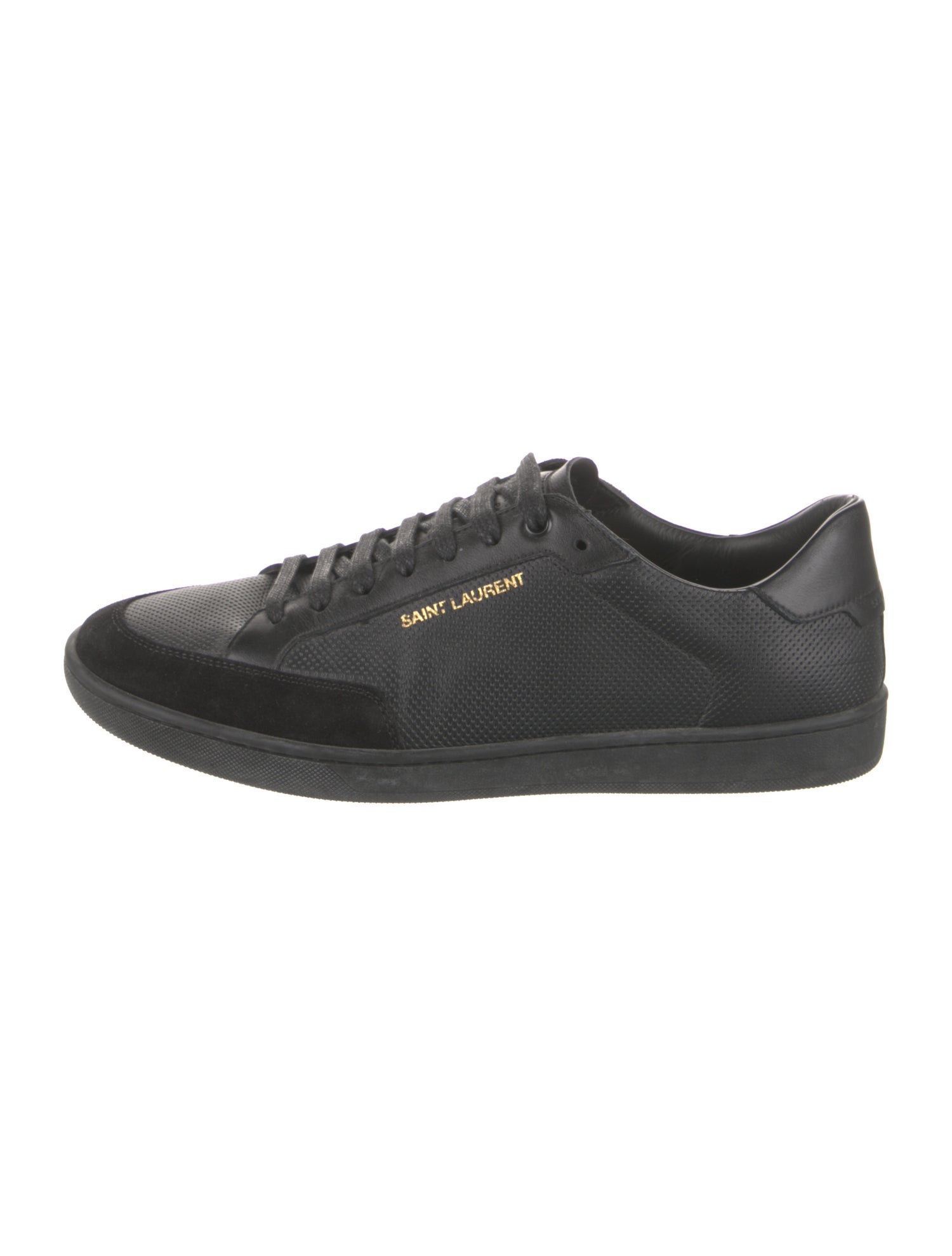 Saint Laurent Leather Printed Sneakers