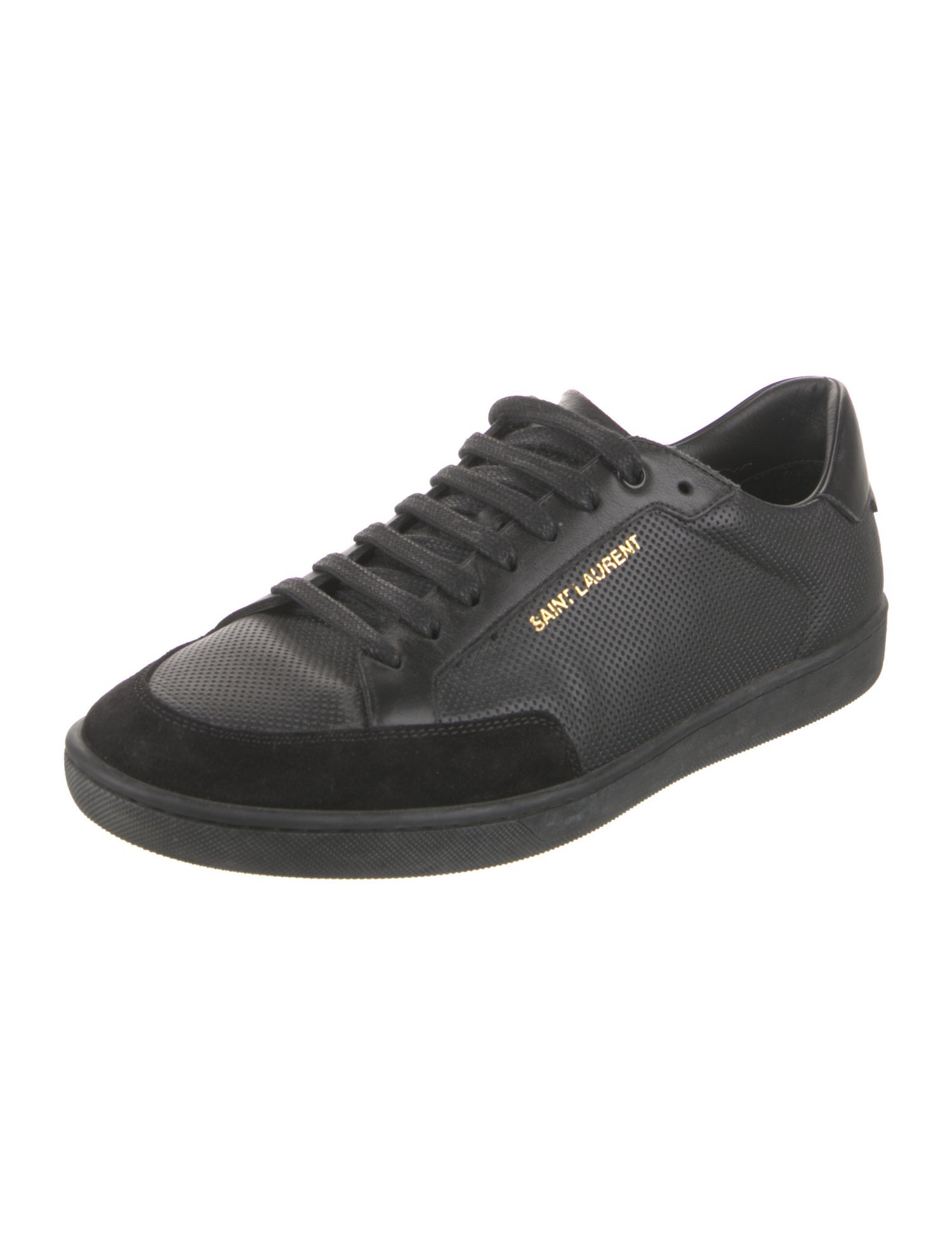 Saint Laurent Leather Printed Sneakers