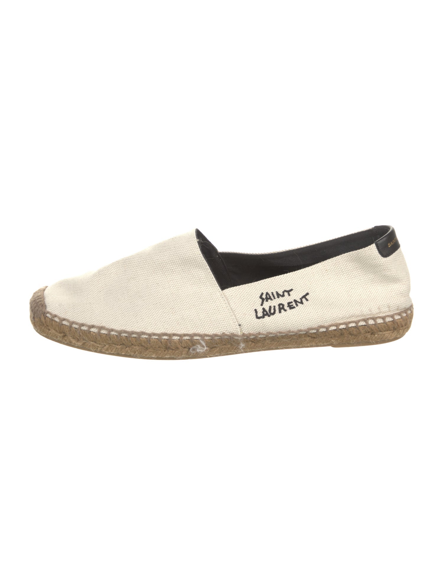 Saint Laurent Canvas Mesh Accents Espadrilles