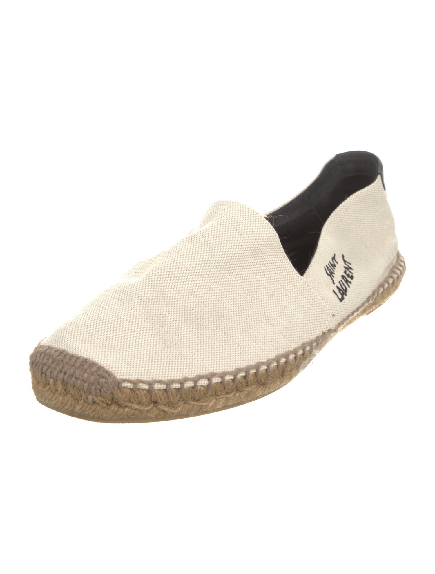 Saint Laurent Canvas Mesh Accents Espadrilles