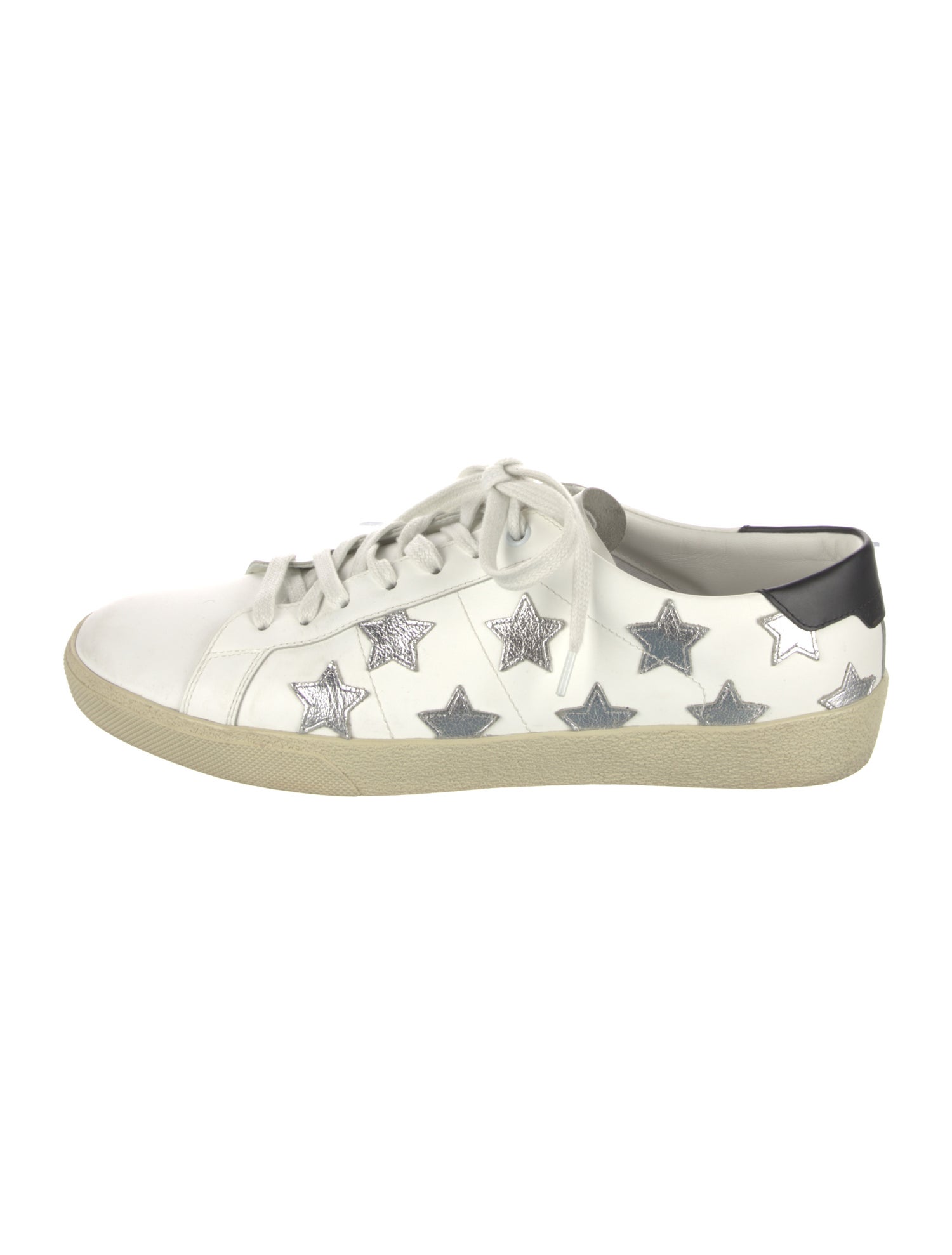 Saint Laurent Leather Printed Sneakers