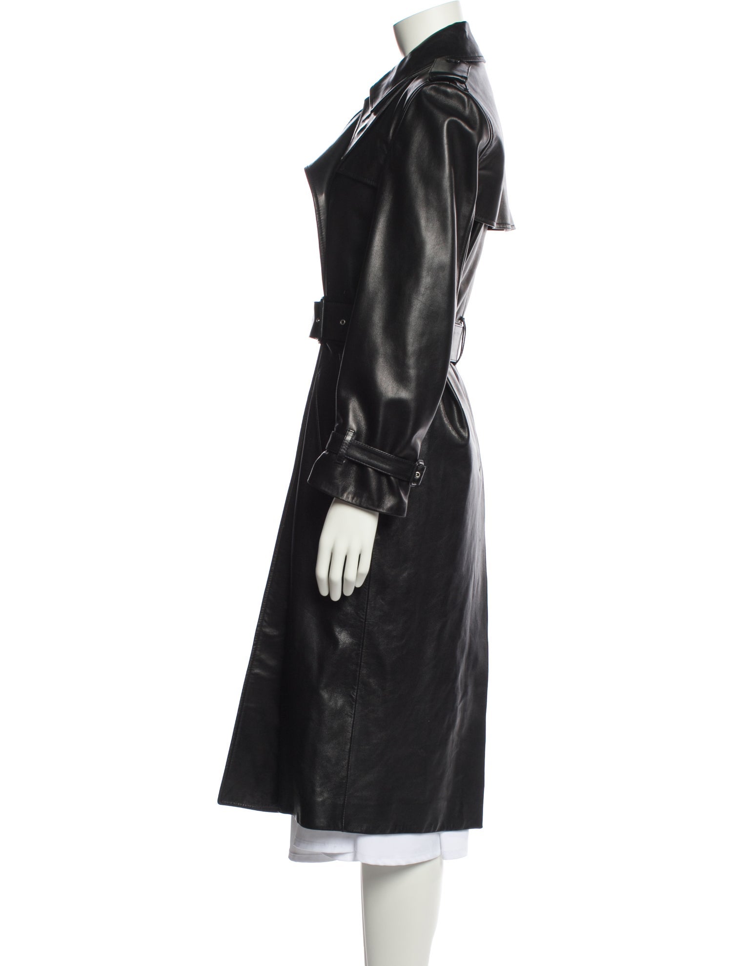 Saint Laurent Lambskin Trench Coat