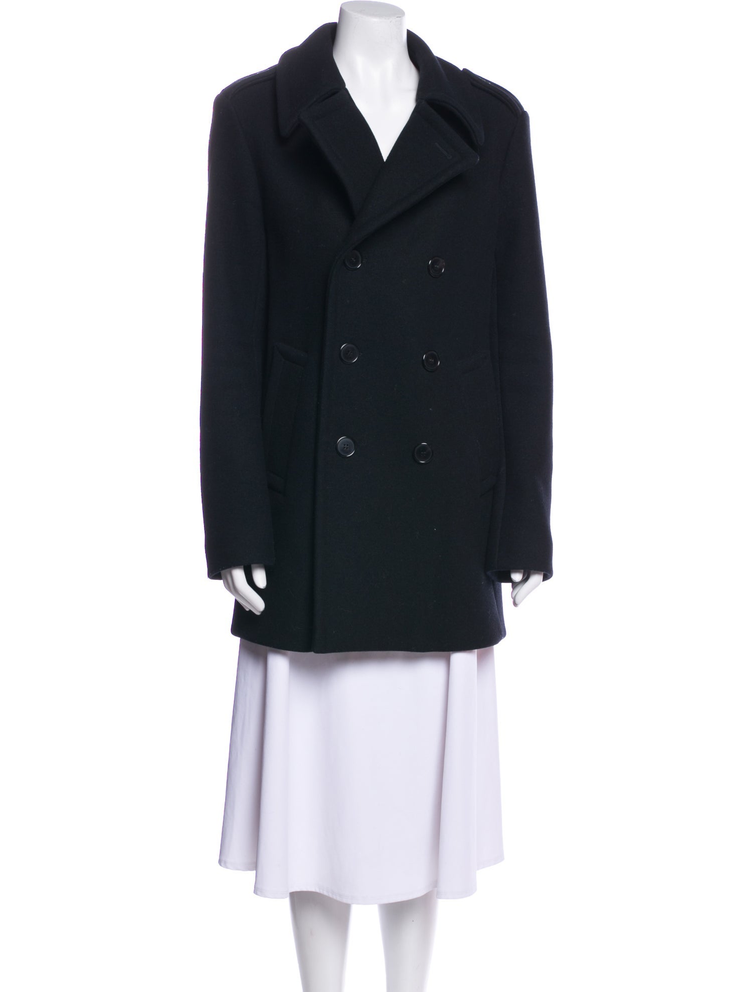 Saint Laurent Wool Peacoat