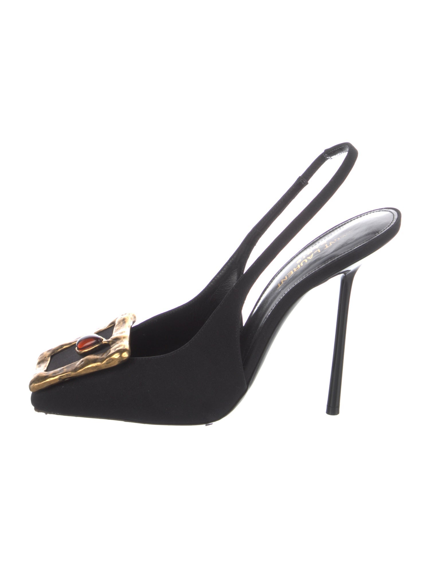Saint Laurent Studded Accents Slingback Pumps