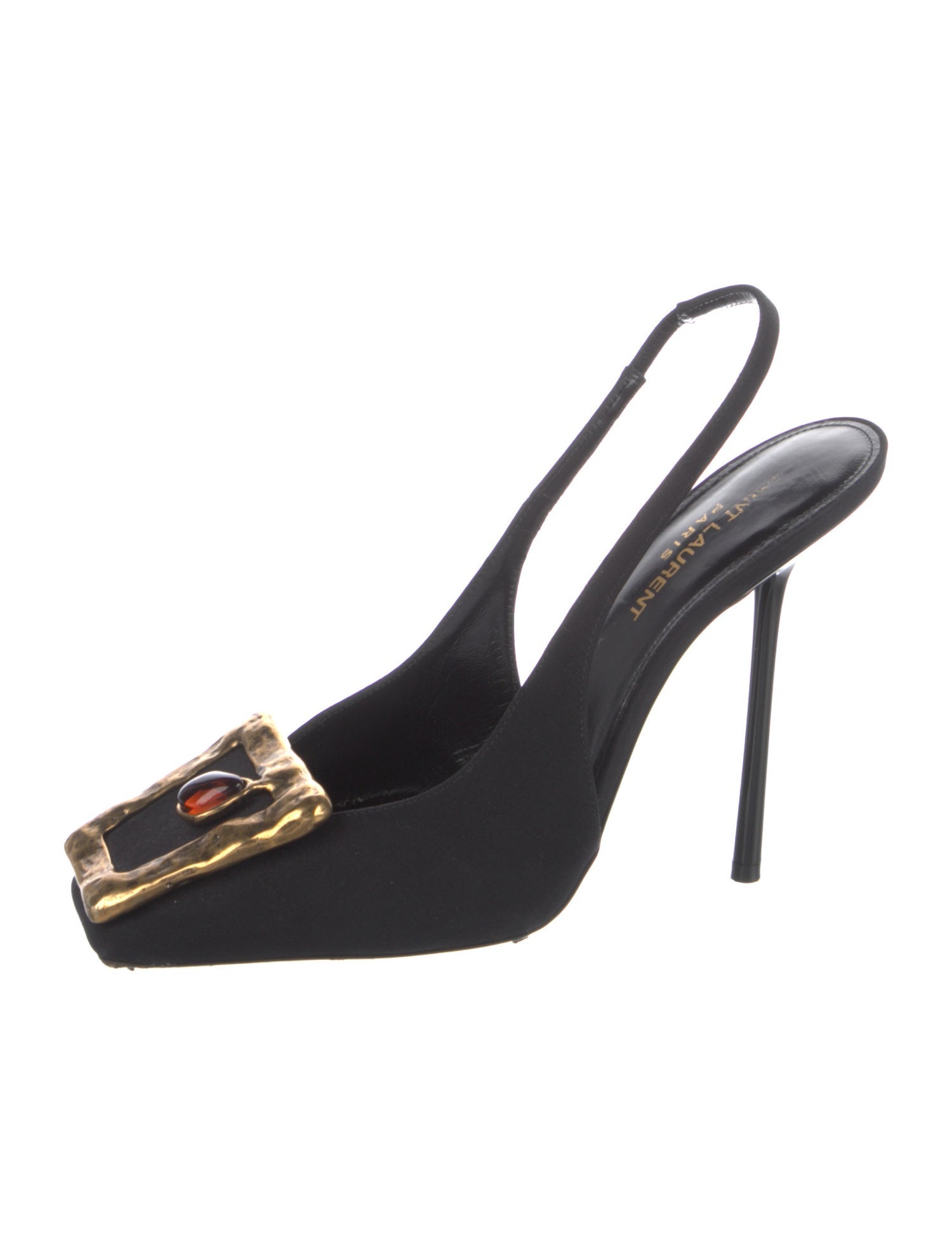 Saint Laurent Studded Accents Slingback Pumps