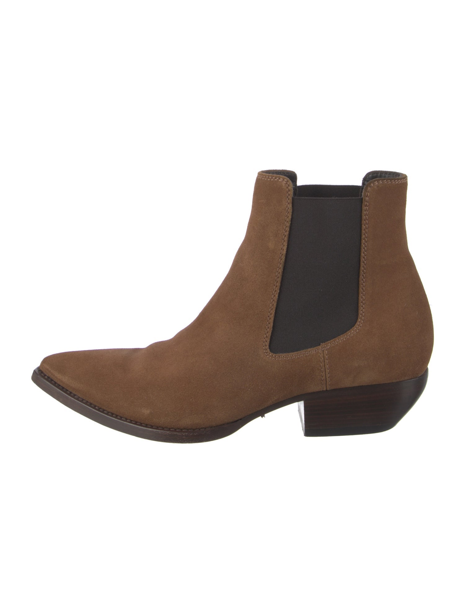 Saint Laurent Suede Chelsea Boots